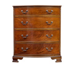 Mid Century bowfront mahogany chest of drawers by Adam Richwood