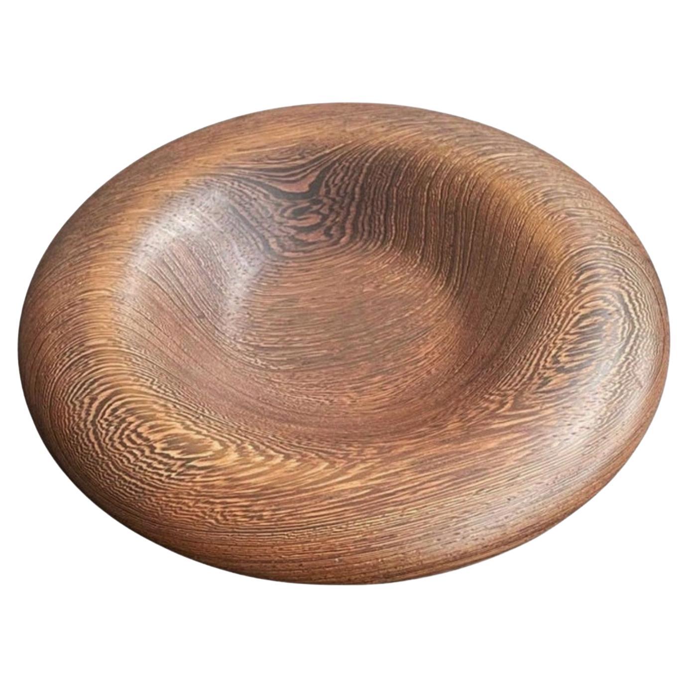 Mid Century Bowl in Solid Wengé