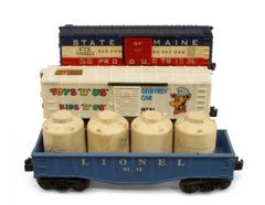 Mid-Century Box of Lionel Model Train Parts