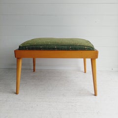 Mid Century  Bramin Style Danish flip top side coffee Table reversible stool