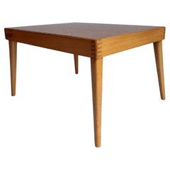 Mid Century  Bramin Style Danish flip top side coffee Table reversible stool