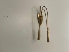 Mid-Century Brass 3-Head Single Wall Lamp, 1950s, Germany