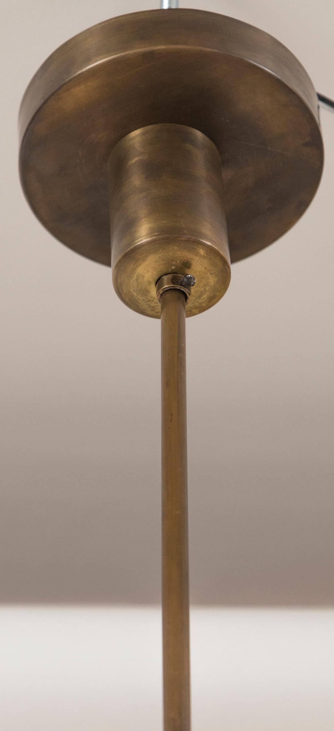 Mid-Century Brass 8-Light Chandelier By Stilnovo, circa 1955 For Sale 7