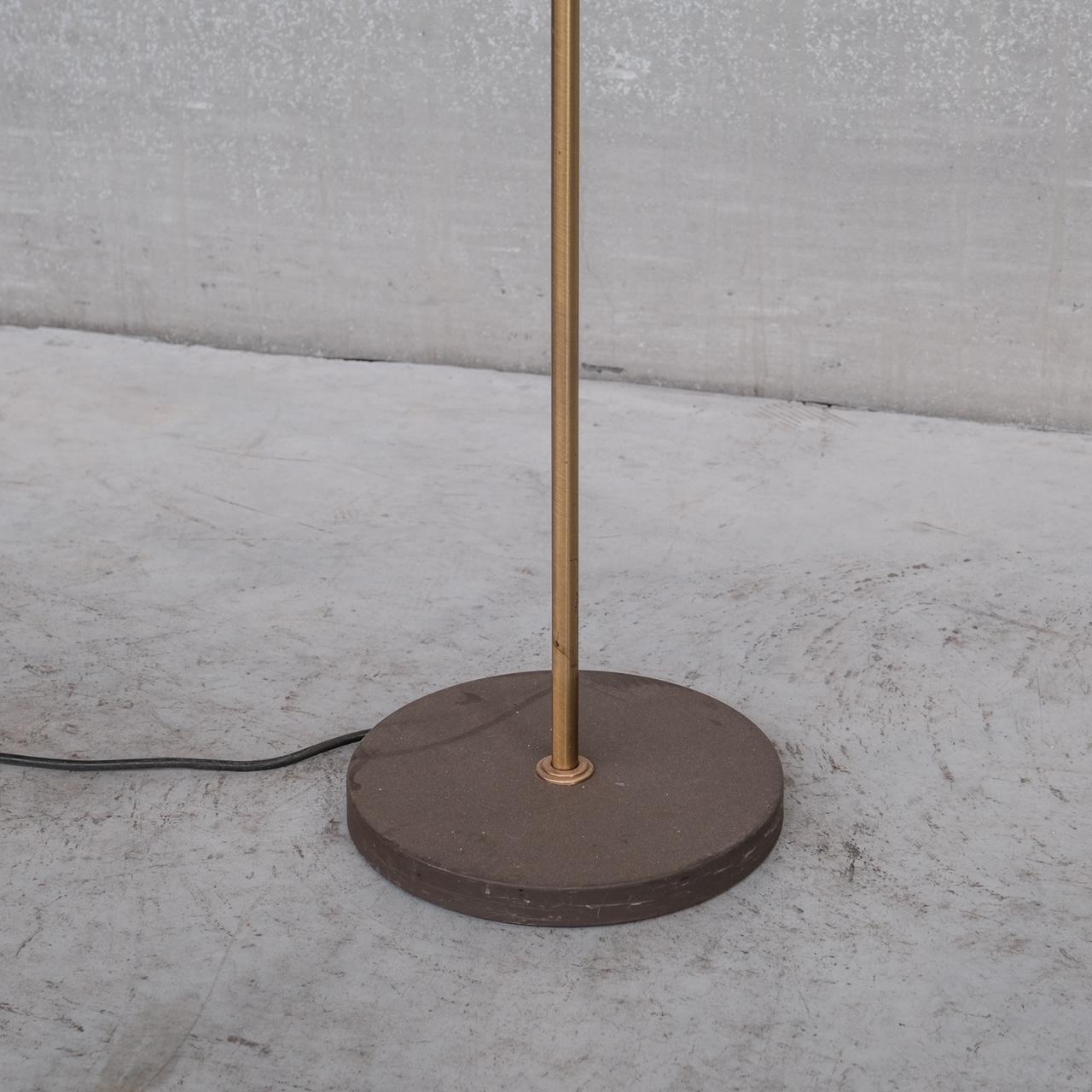 Mid-Century Brass Adjustable Floor Lamp For Sale 6