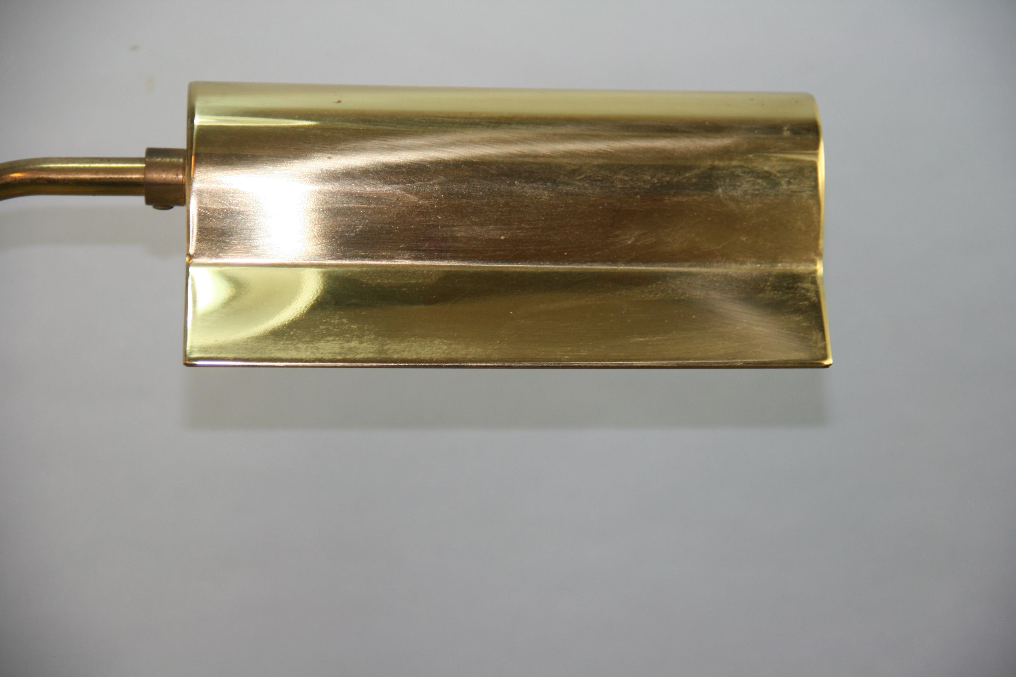 Mid Century Brass Adjustable Floor Lamp For Sale 5