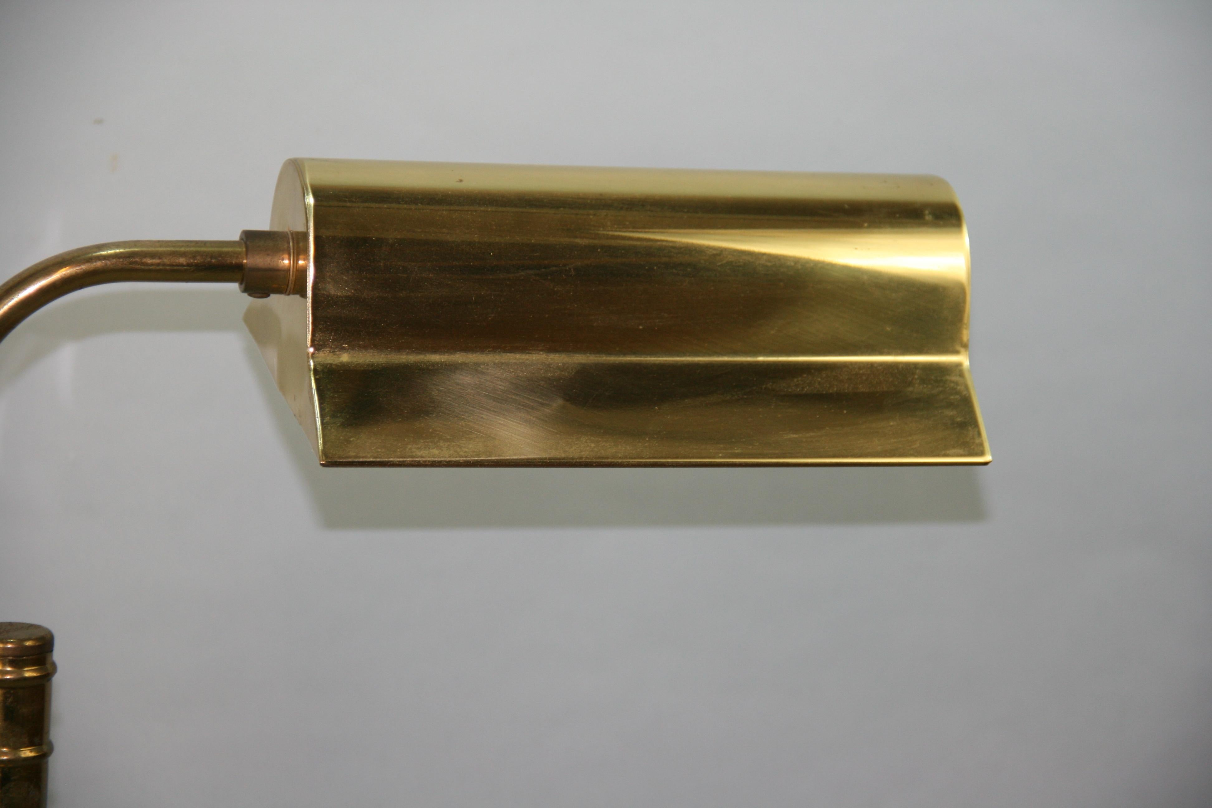 Mid Century Brass Adjustable Floor Lamp For Sale 6