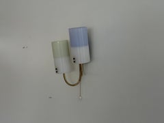 Mid-century Brass and Colourful Plexiglass Single Sconce, 1960s, Germany