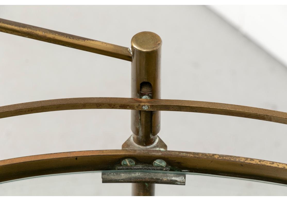 Mid Century Messing und Glas Barwagen im Angebot 2