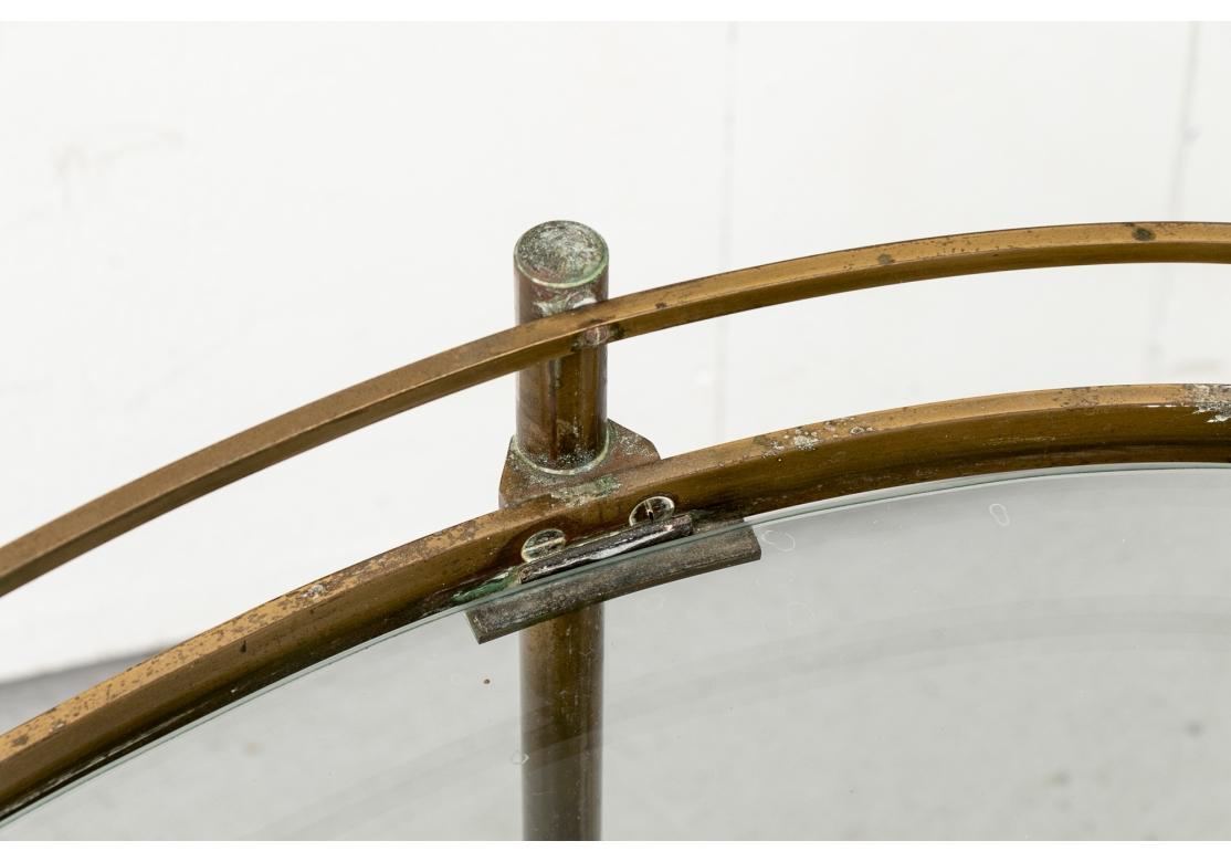 Mid Century Messing und Glas Barwagen im Angebot 3