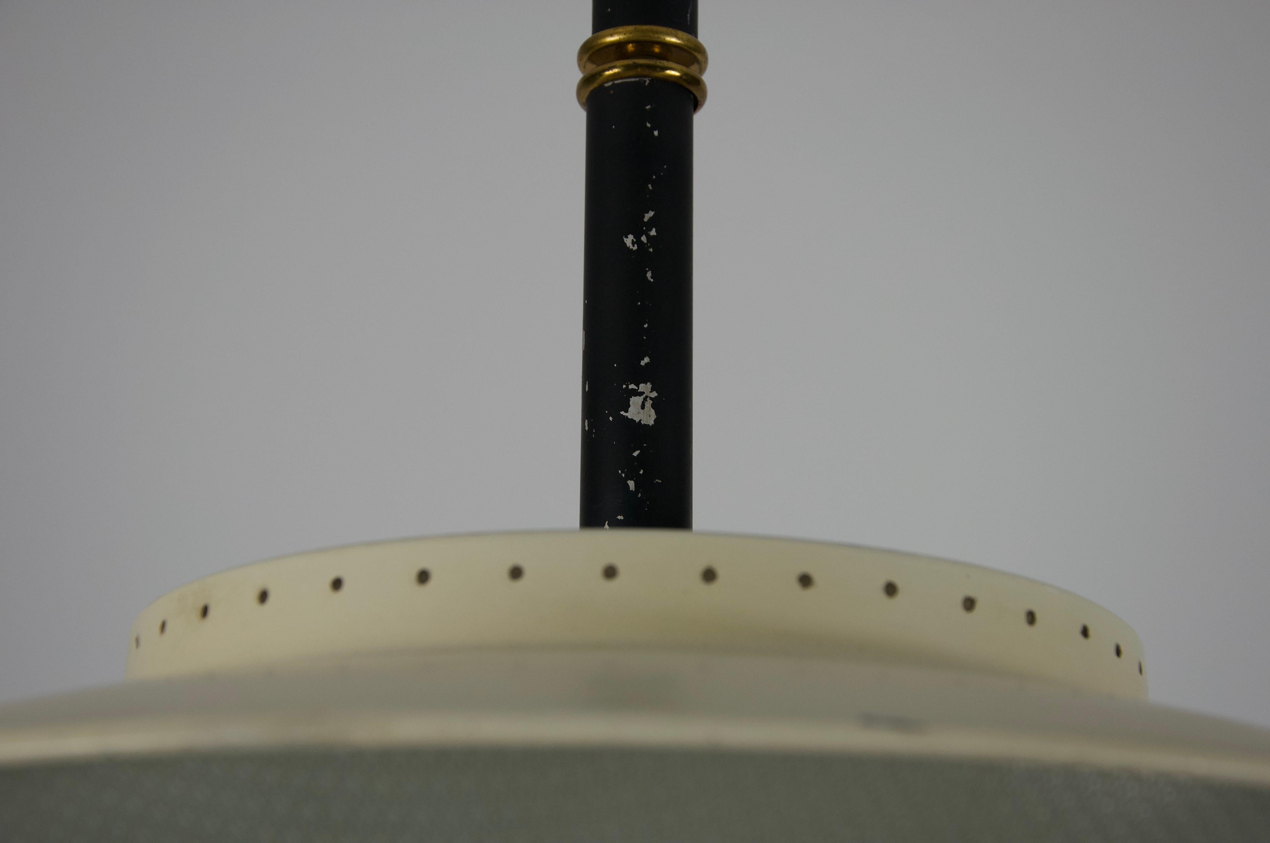 Mid-Century Brass and Glass Ceiling Lamp by Stilnovo, Italy, 1960s For Sale 5