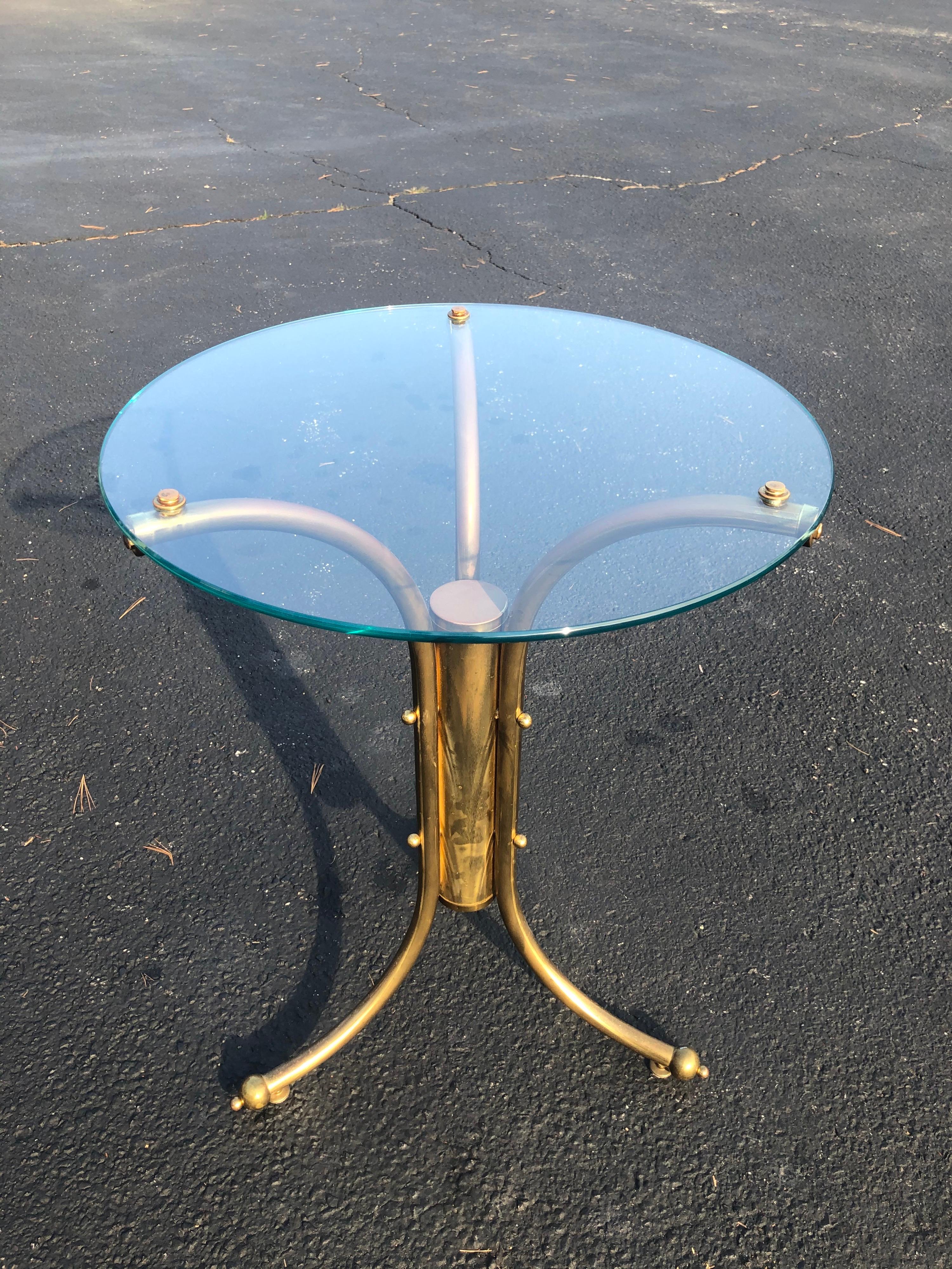glass bistro table