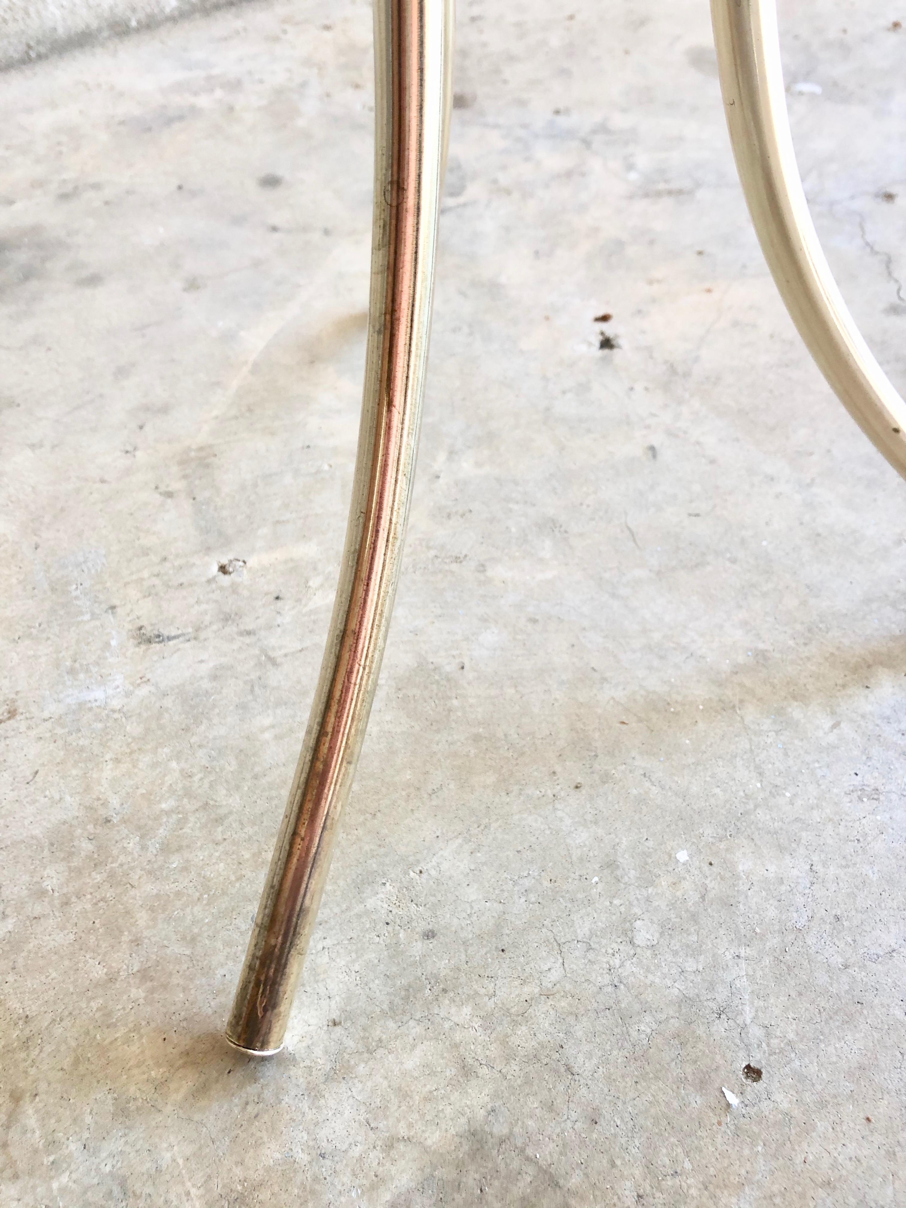 Midcentury Brass and Glass Side Tables 7
