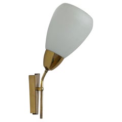 Mid Century Brass and Glass Wall Light/lamp by Kamenicky Senov - around 1970s