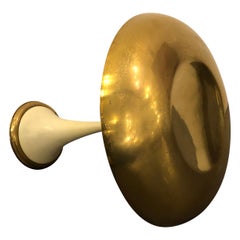 Midcentury Brass and Lacquer Table Lamp by Oscar Torlasco for Lumi, 1950s