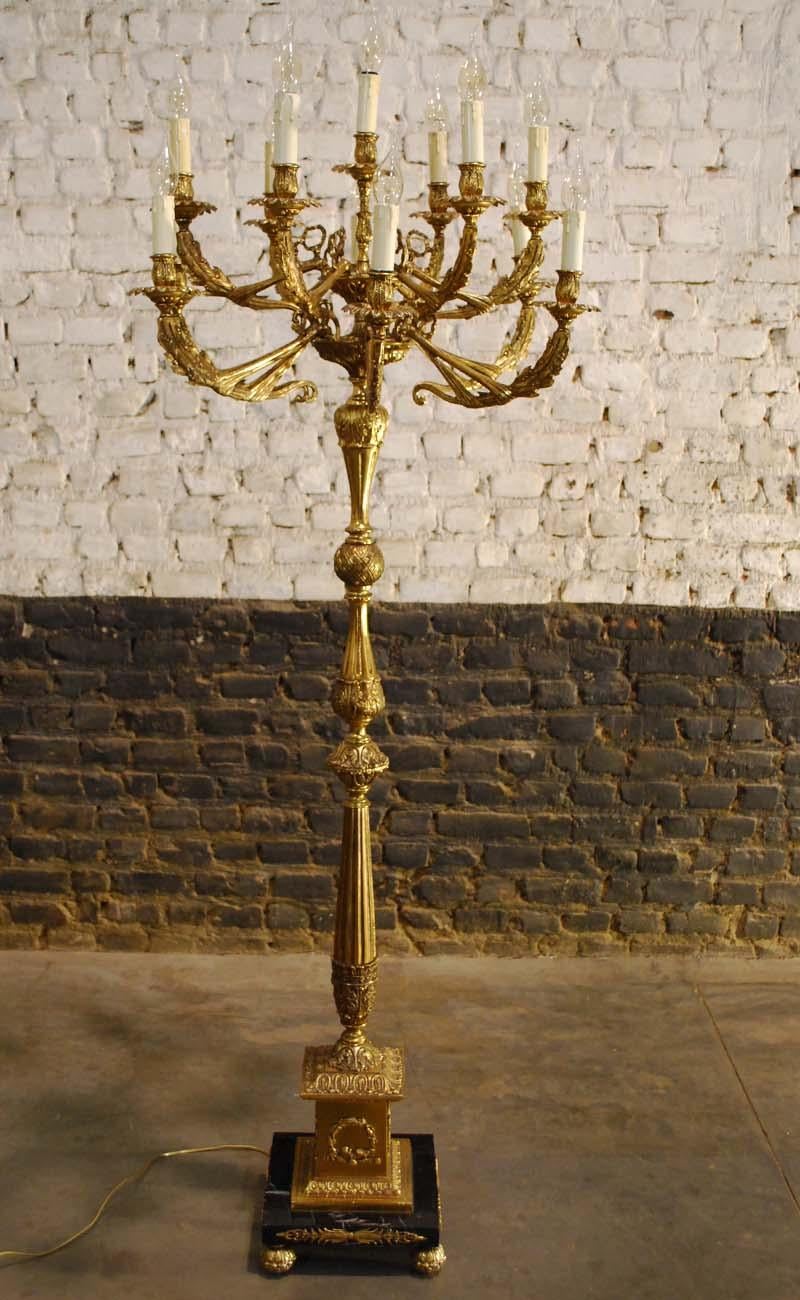 electric candelabra floor lamp