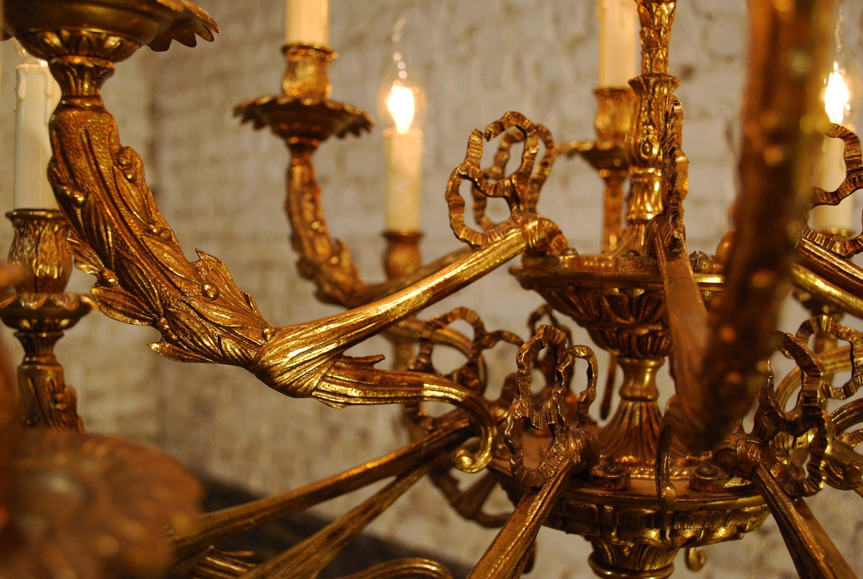 Midcentury Brass and Marble Floor Lamp or Candelabra In Good Condition In Casteren, NL