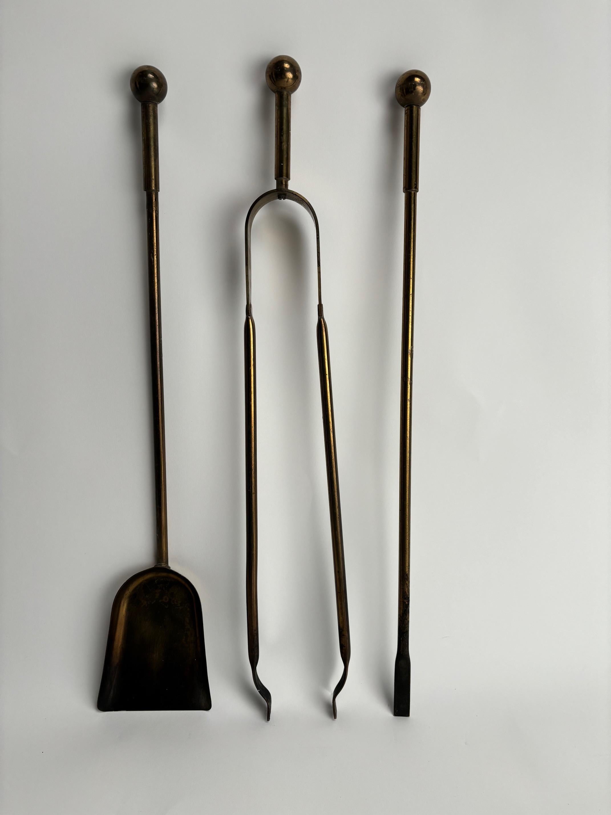 Metallo Androni di metà secolo in ottone e metallo, Italia, anni '50 in vendita
