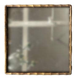 Mid Century Brass And Mirror Low Table