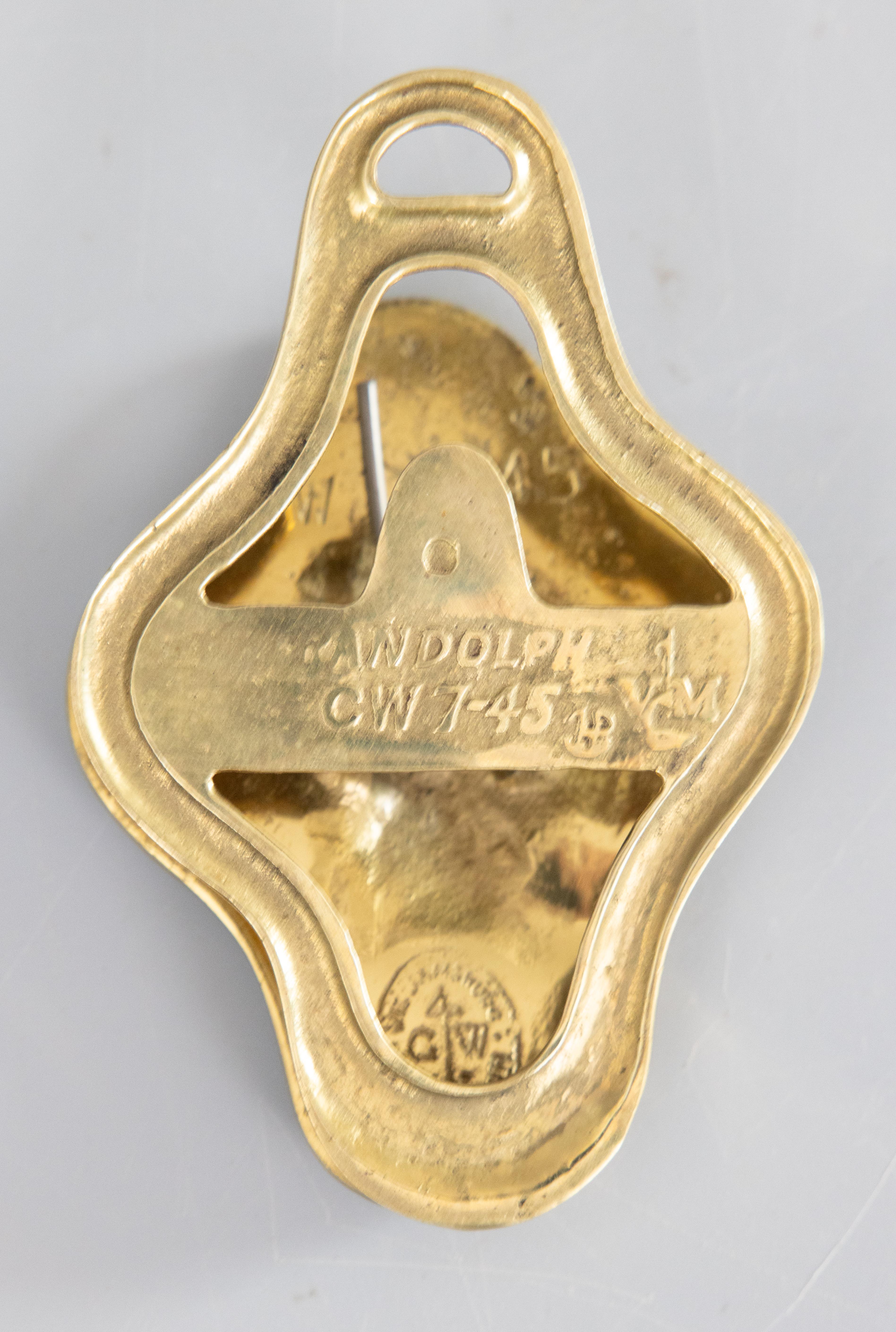 Americano Lettera o graffetta da scrivania in ottone della metà del secolo scorso in vendita