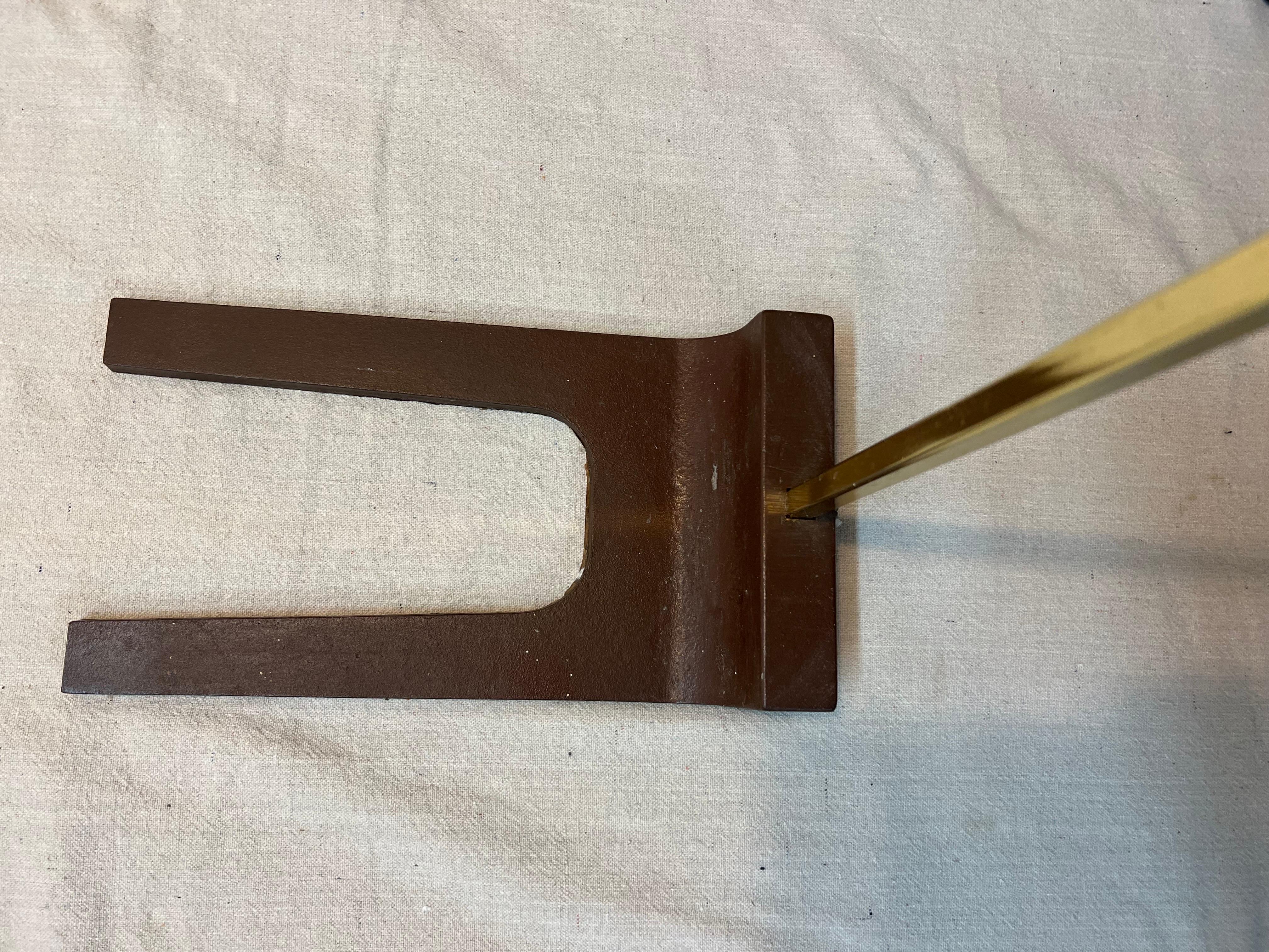 Mid-Century Modern Arc Brass Floor Lamp 12