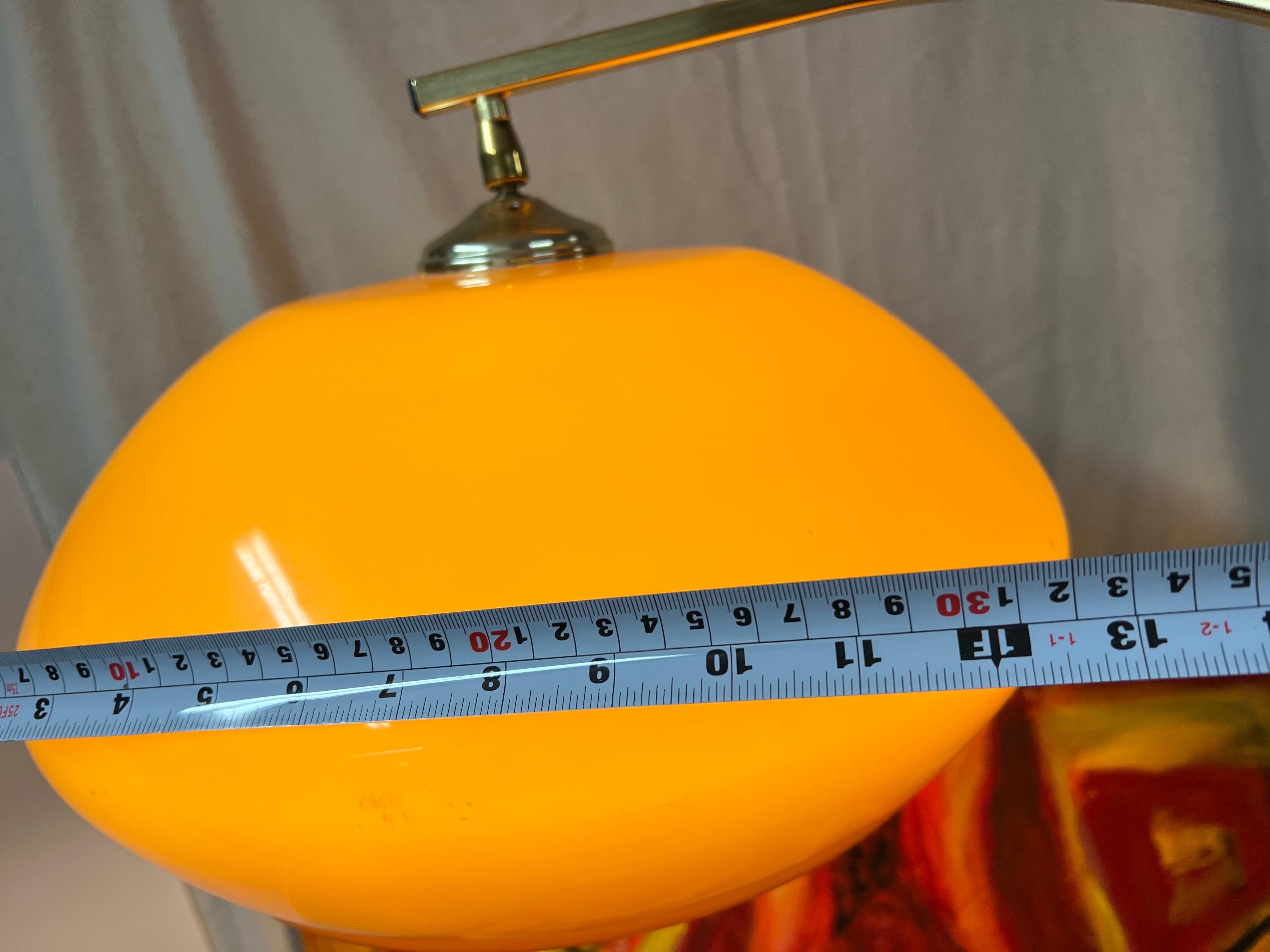 Mid-Century Modern Arc Brass Floor Lamp 14