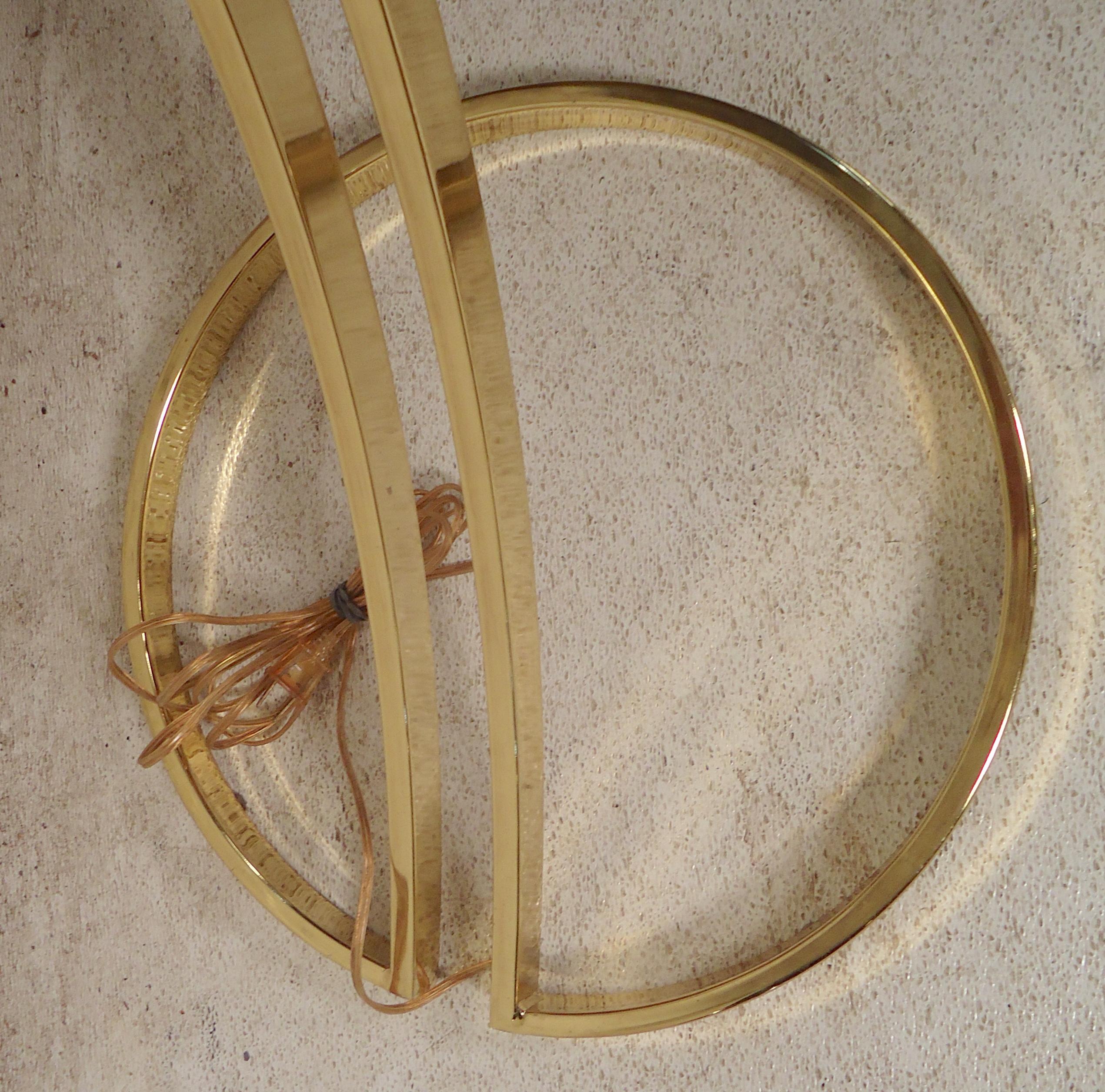 Mid-20th Century Midcentury Brass Arch Lamp