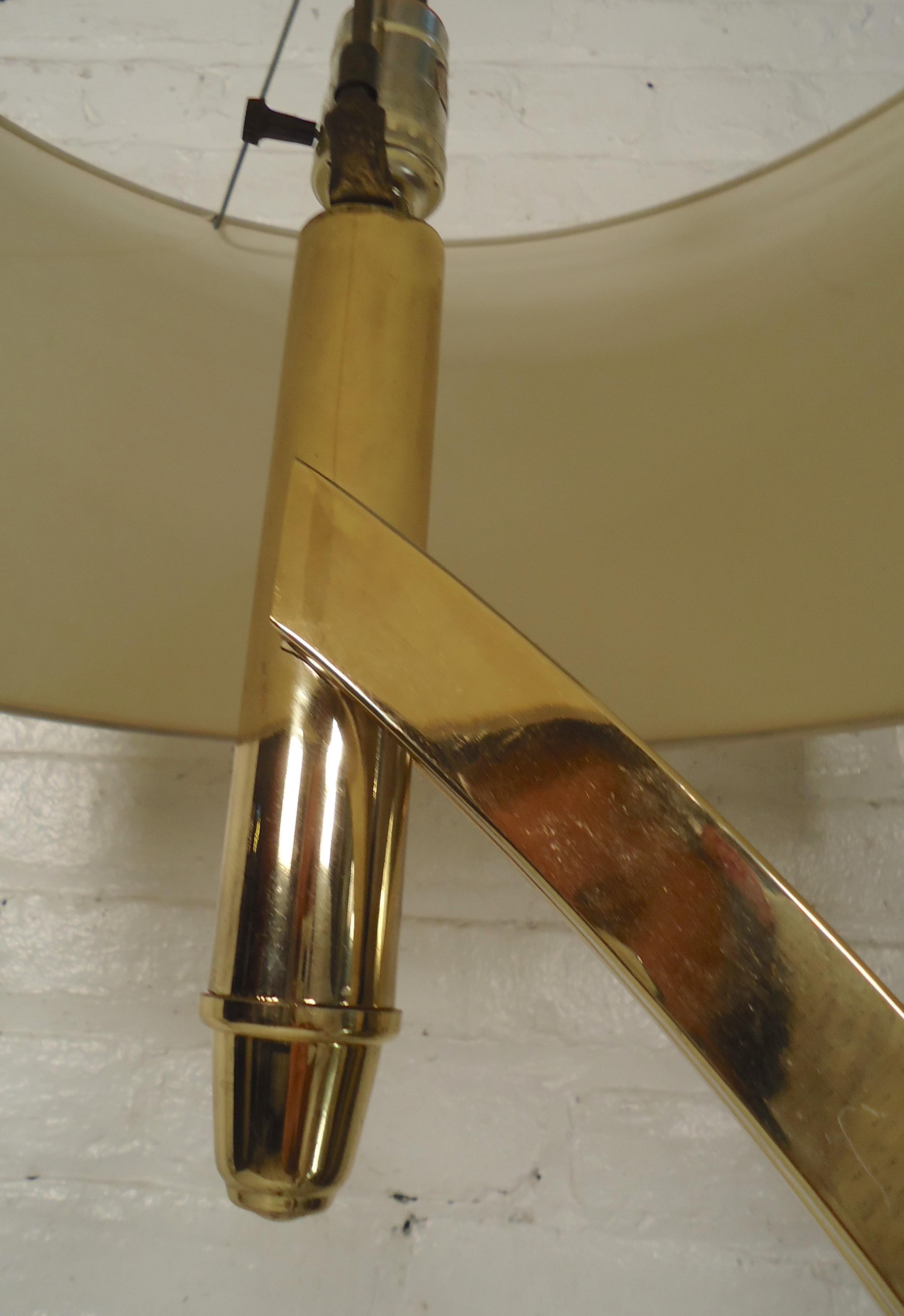 Midcentury Brass Arch Lamp 1