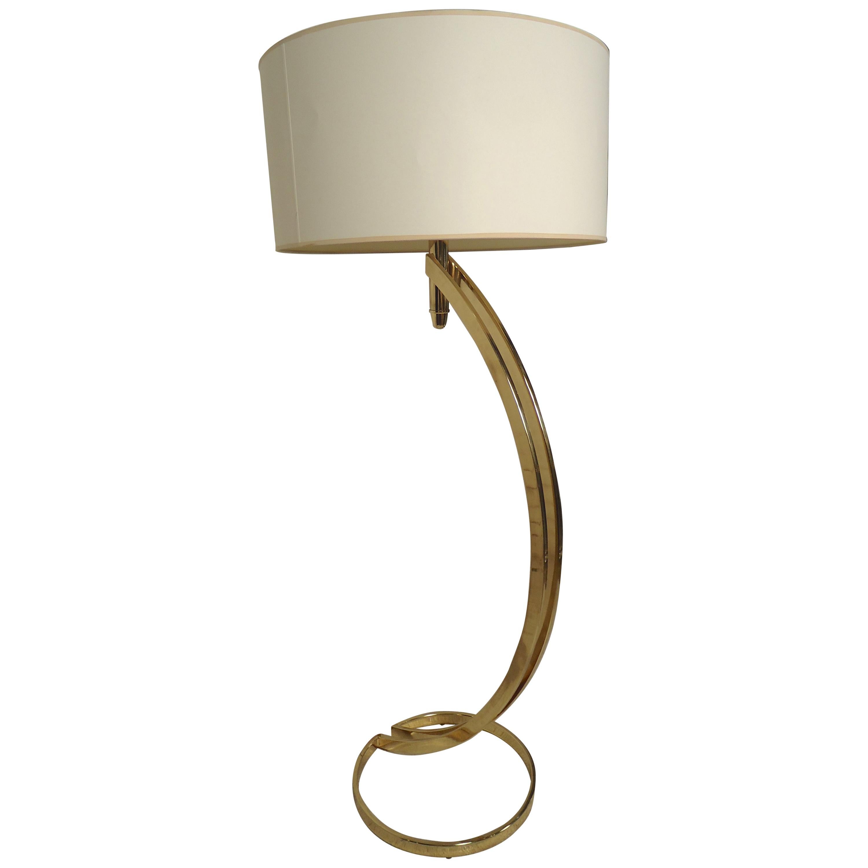 Midcentury Brass Arch Lamp