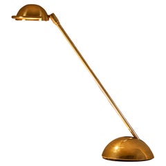Mid-century brass articulating desk lamp by Koch and Lowy