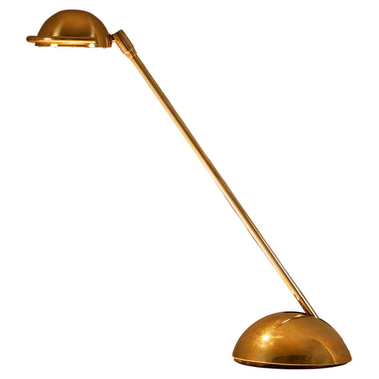 Mid-century brass articulating desk lamp by Koch and Lowy For Sale at ...