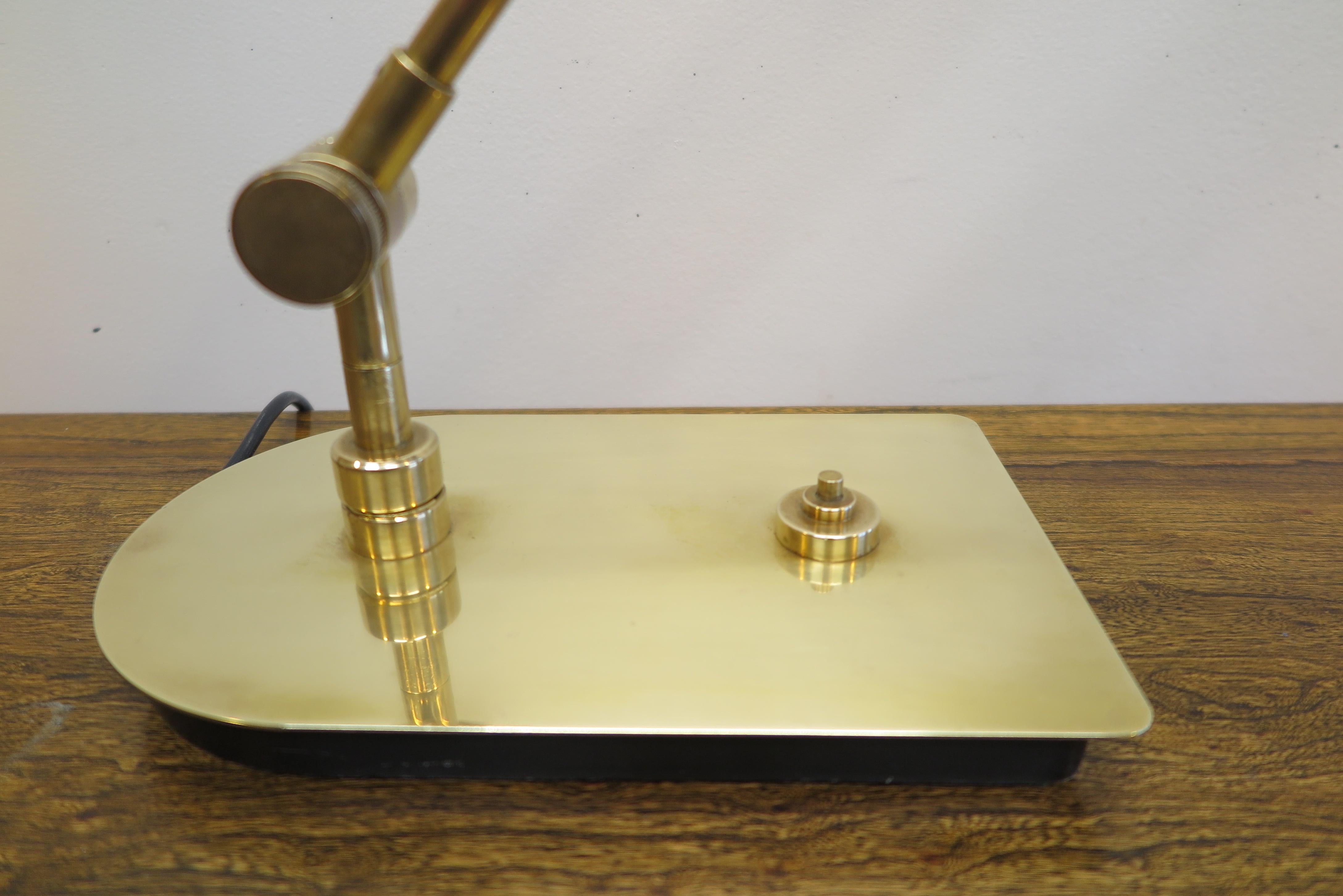 Midcentury Brass Articulating Table Lamp 1