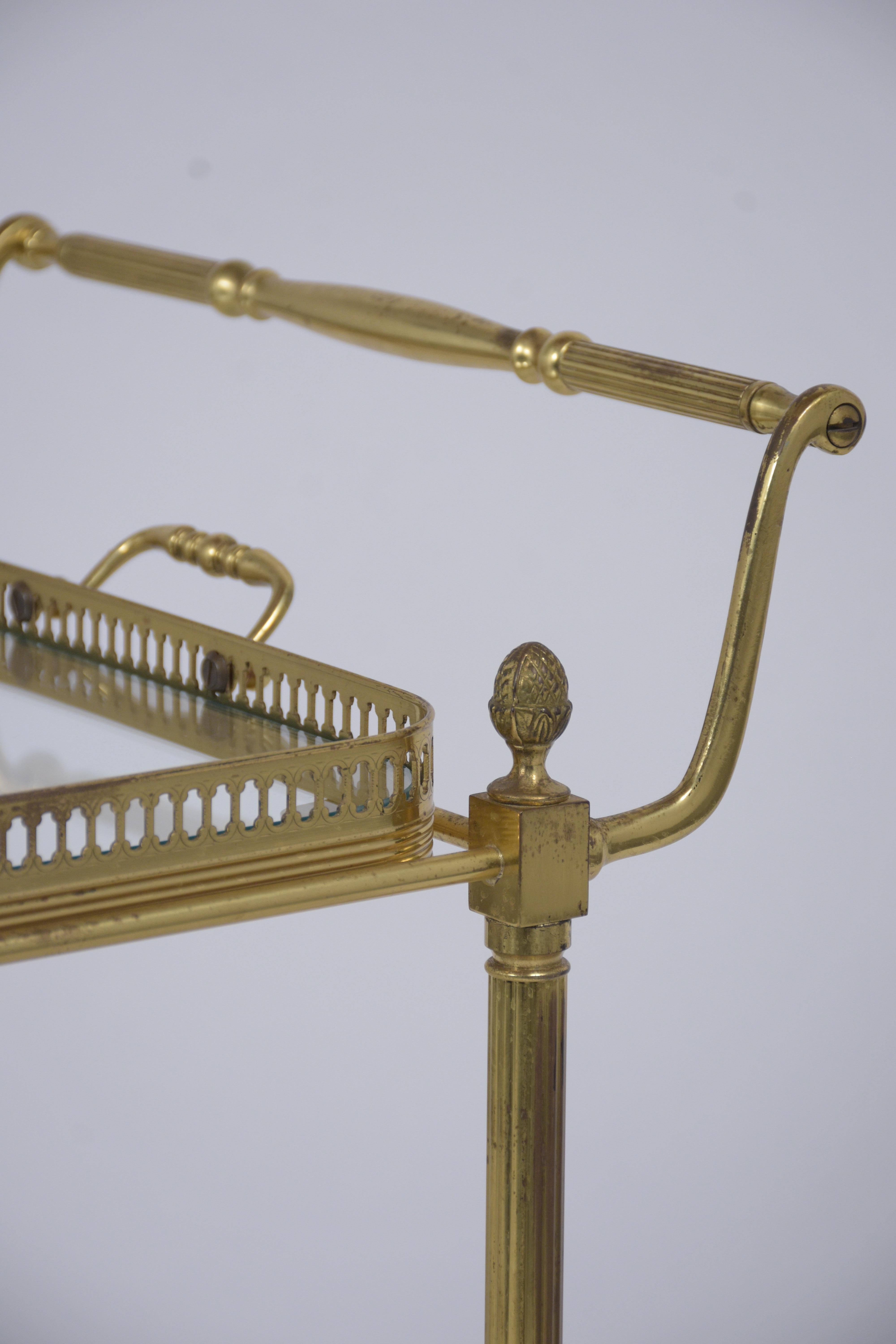 Midcentury Brass Bar Cart 3