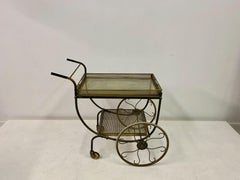 Mid-Century Brass Bar Cart or Drinks Trolley by Josef Frank for Svenskt Tenn