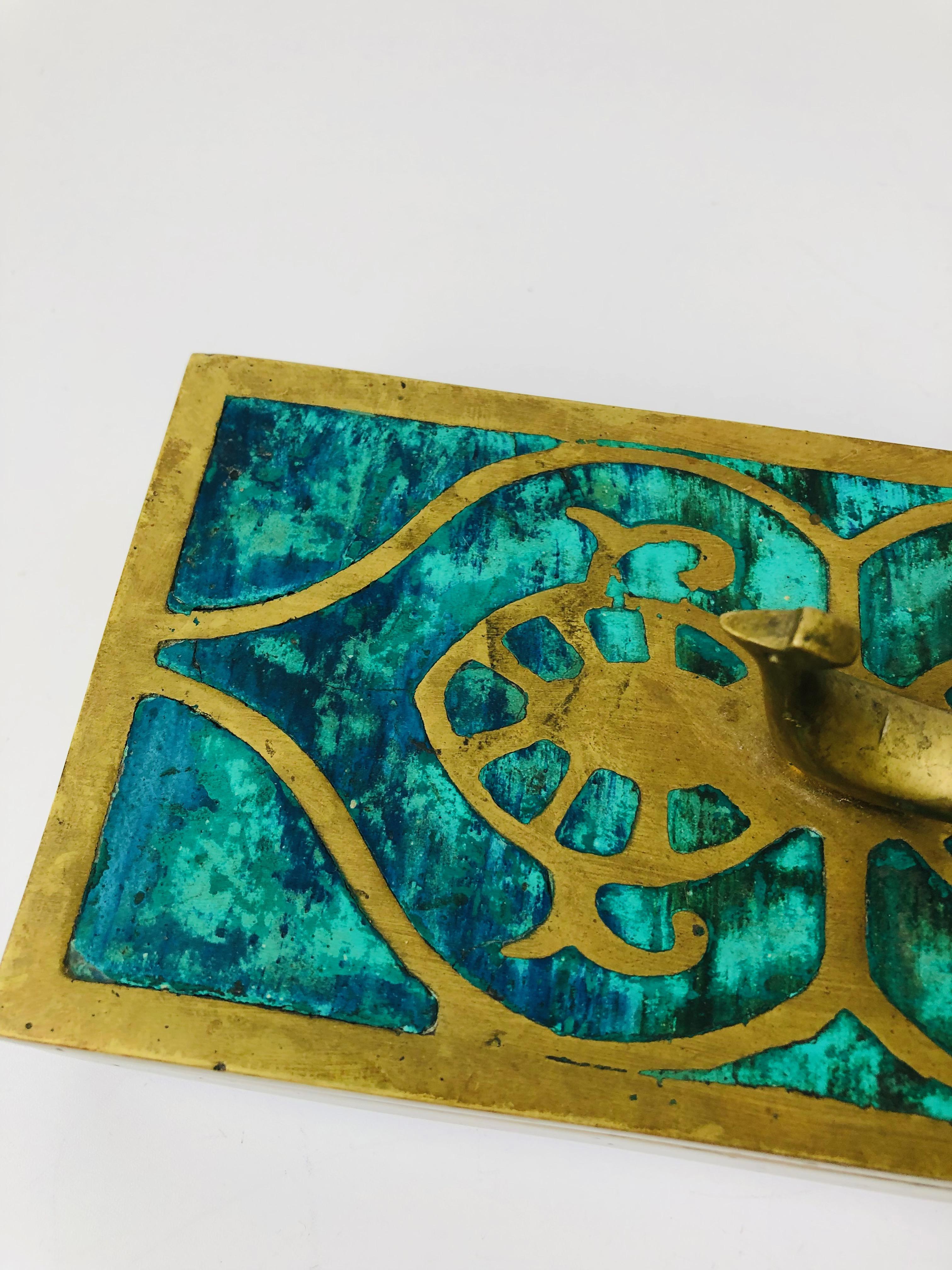20th Century Mid-Century Brass Box by Pepe Mendoza