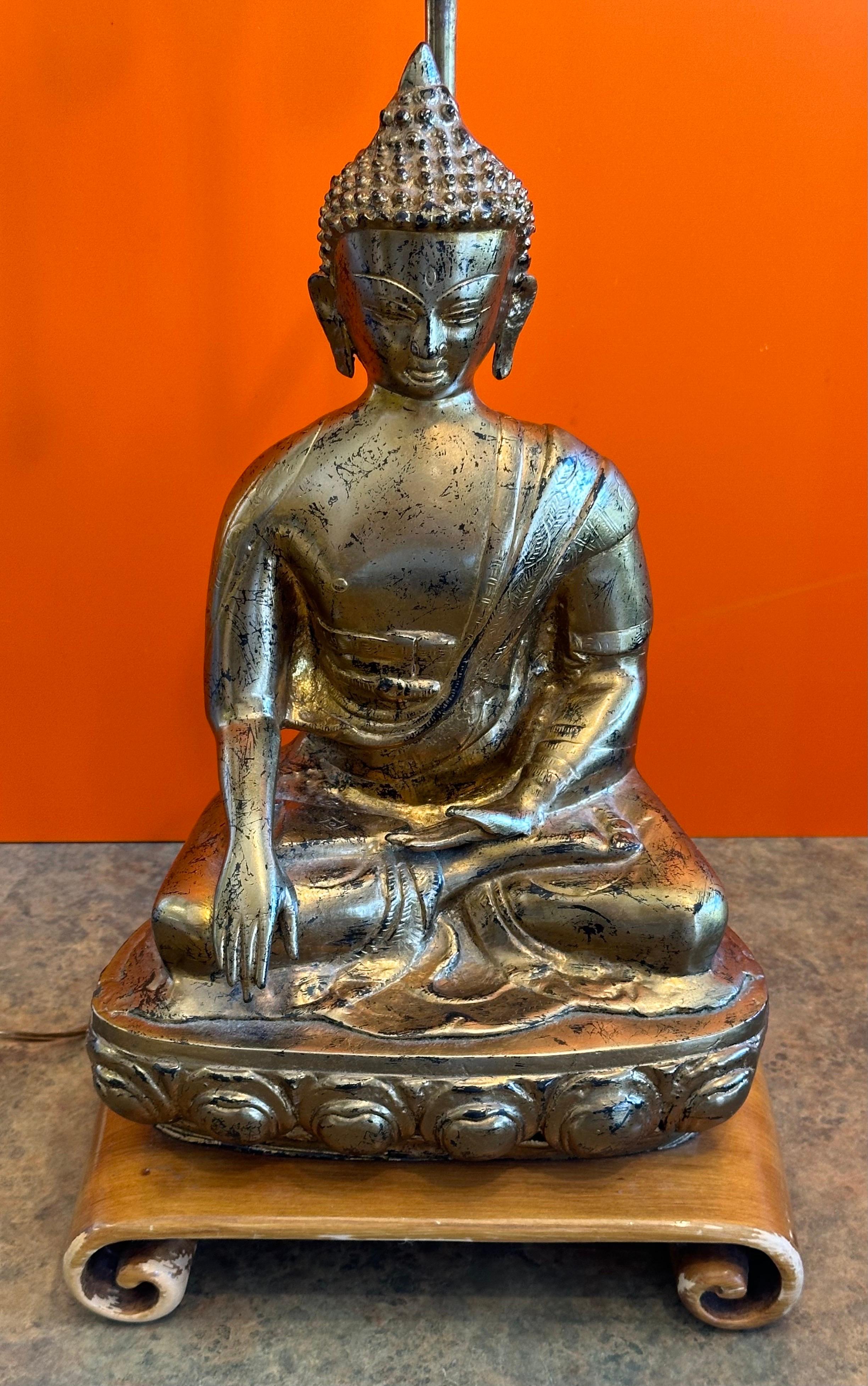 Lampe de Table Bouddha en Laiton du Milieu du Siècle par Marbro Lamp Company en vente 8