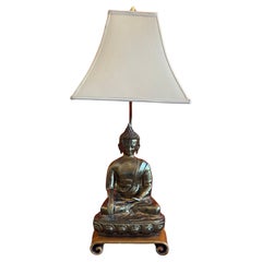 Mid-Century Brass "Buddha" Table Lamp by Marbro Lamp Company