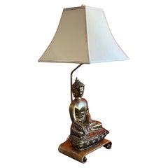 Mid-Century Brass "Buddha" Table Lamp by Marbro Lamp Company