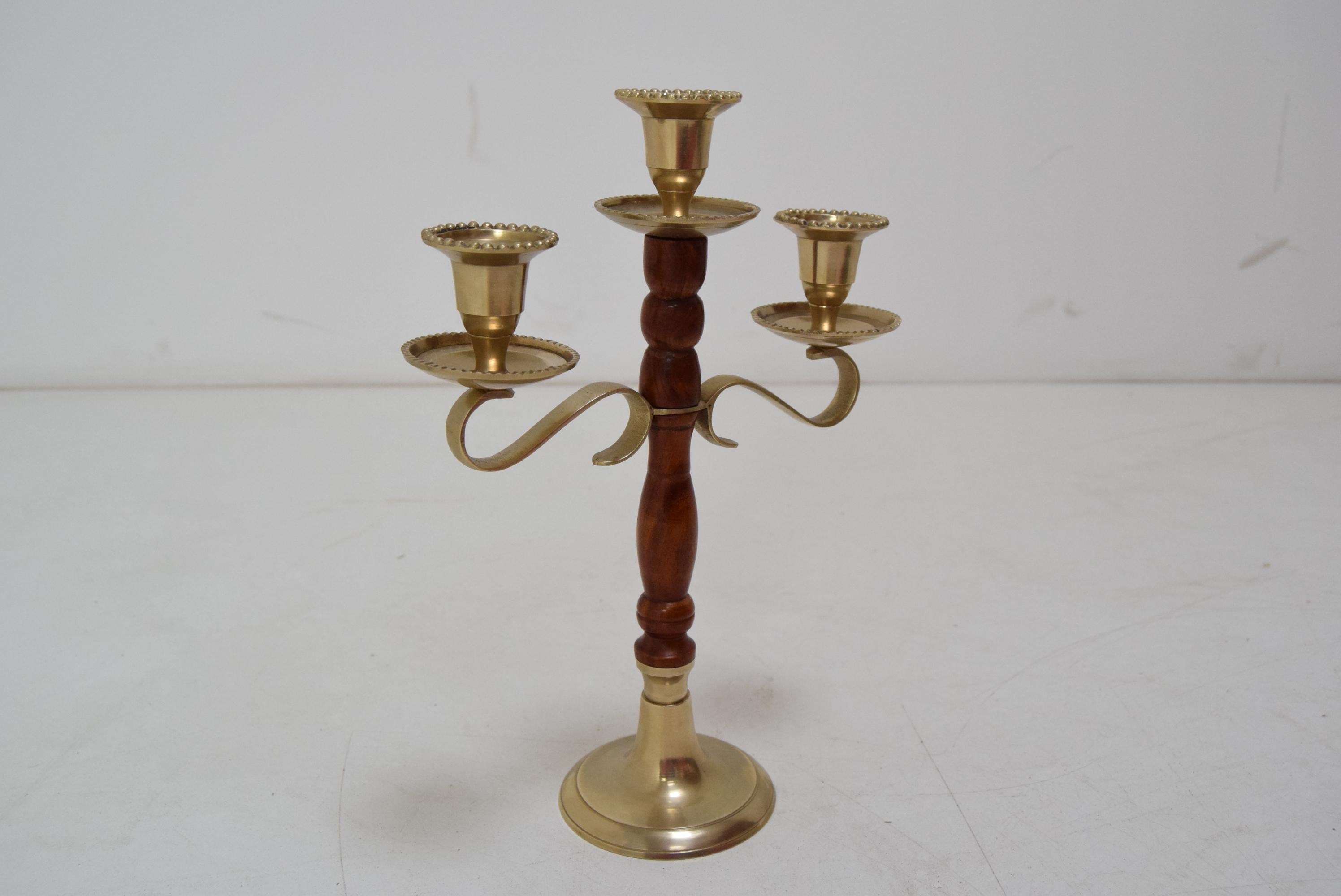 Mid-Century Brass Candlestick, circa 1970's 1