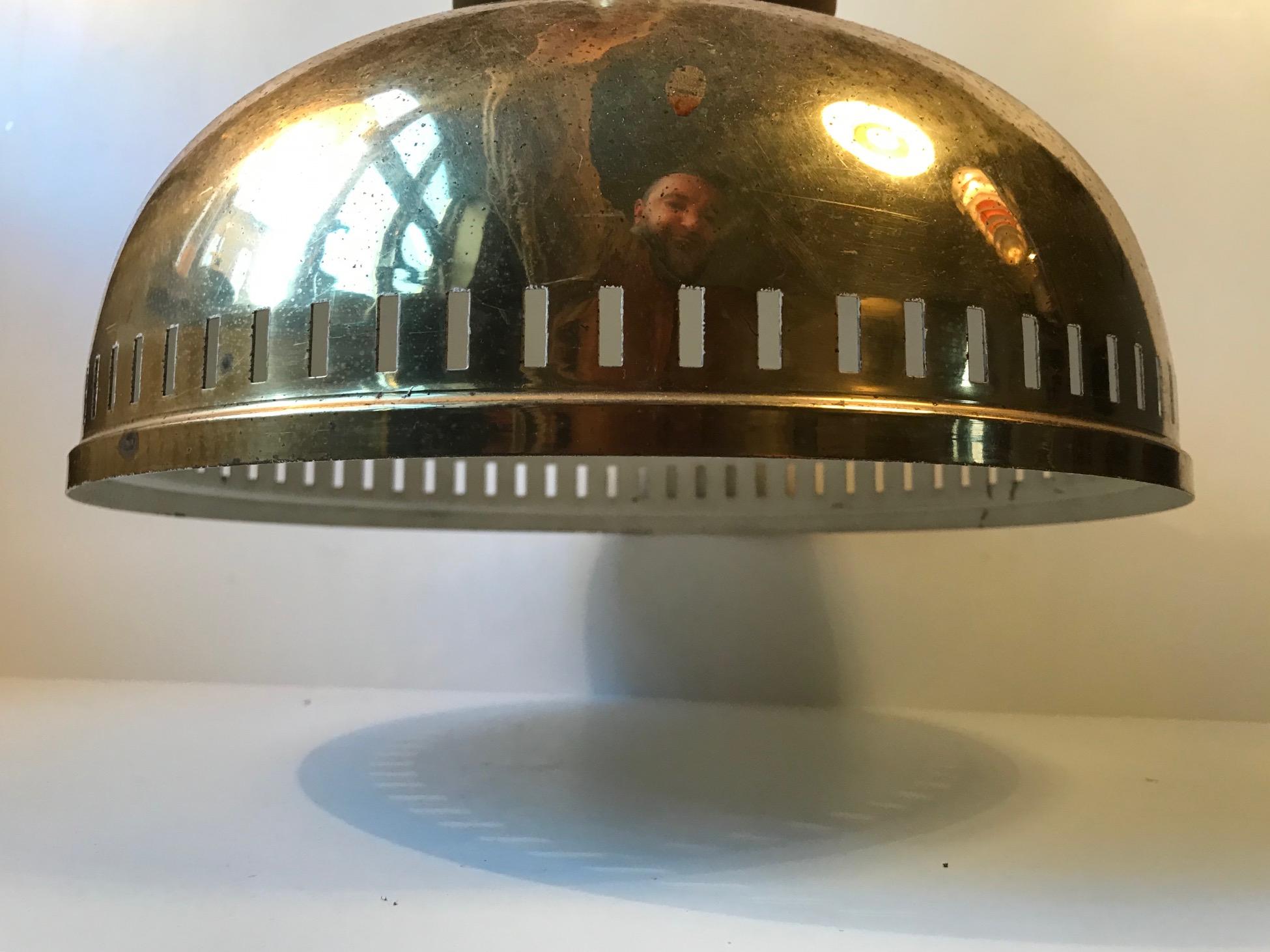 Midcentury Brass Ceiling Lamp by ASEA, 1950s (Moderne der Mitte des Jahrhunderts)