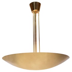 Mid Century Brass Ceiling Light by J.T. Kalmar, Austria