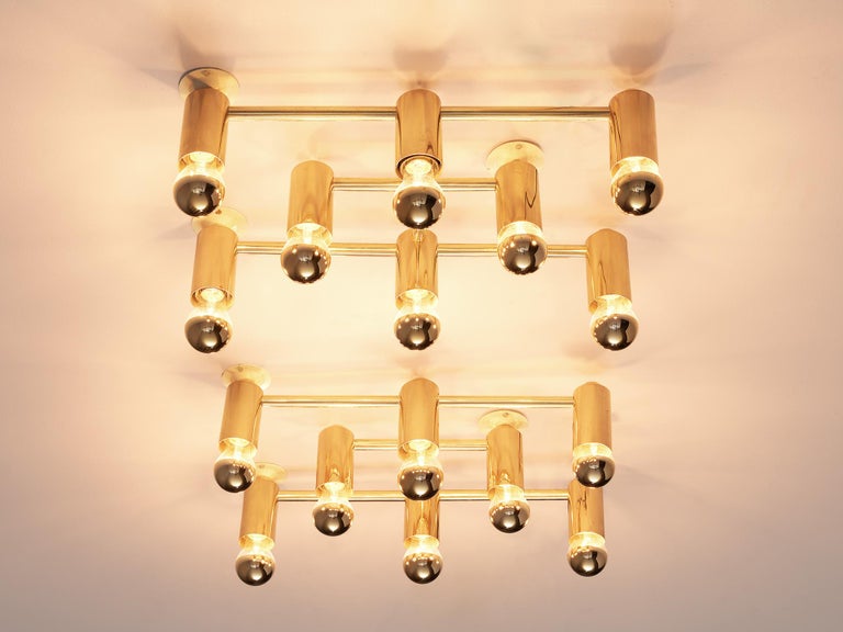Midcentury Brass Ceiling Lights For Sale at 1stDibs