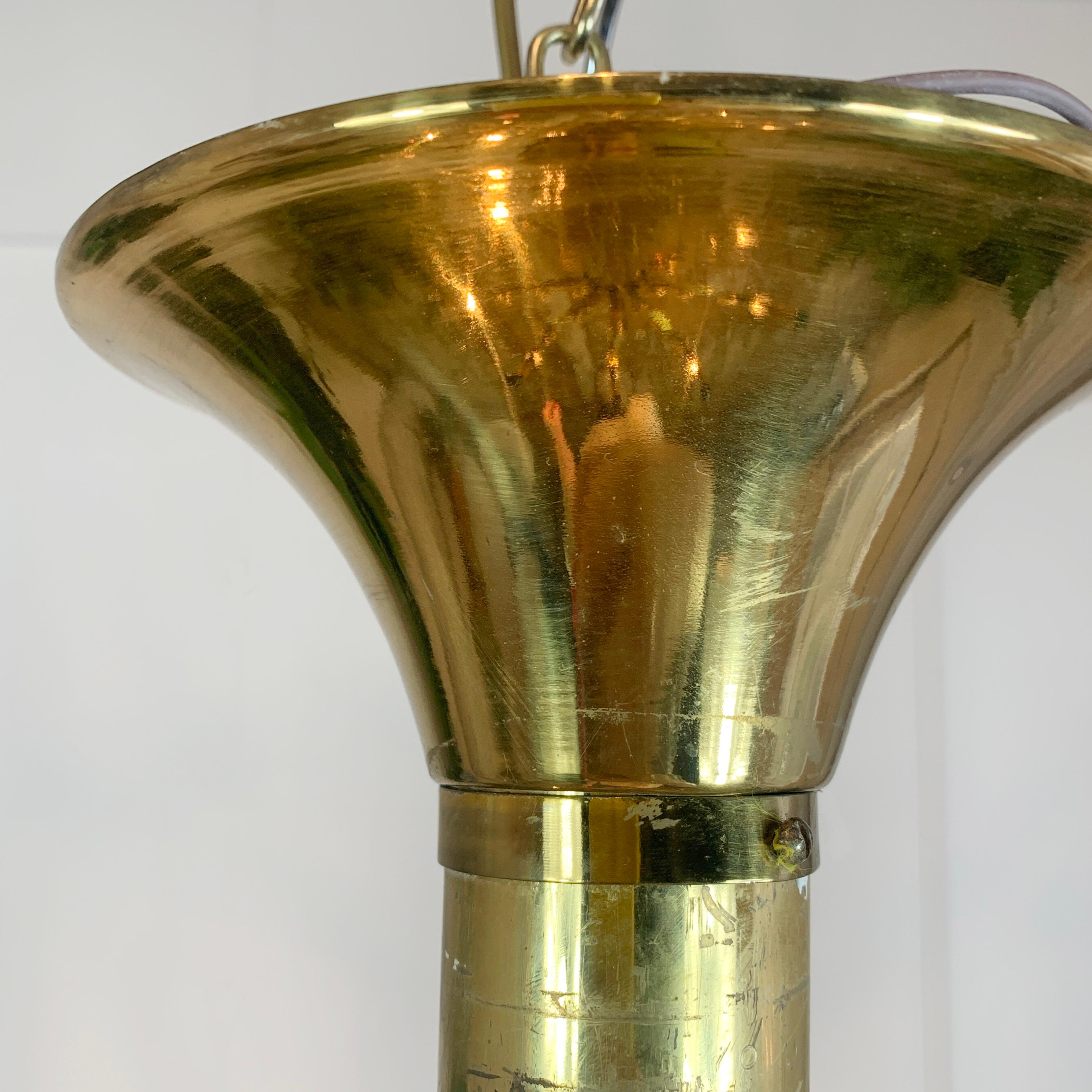 Mid-Century Brass Chandelier Gaetano Sciolari 6