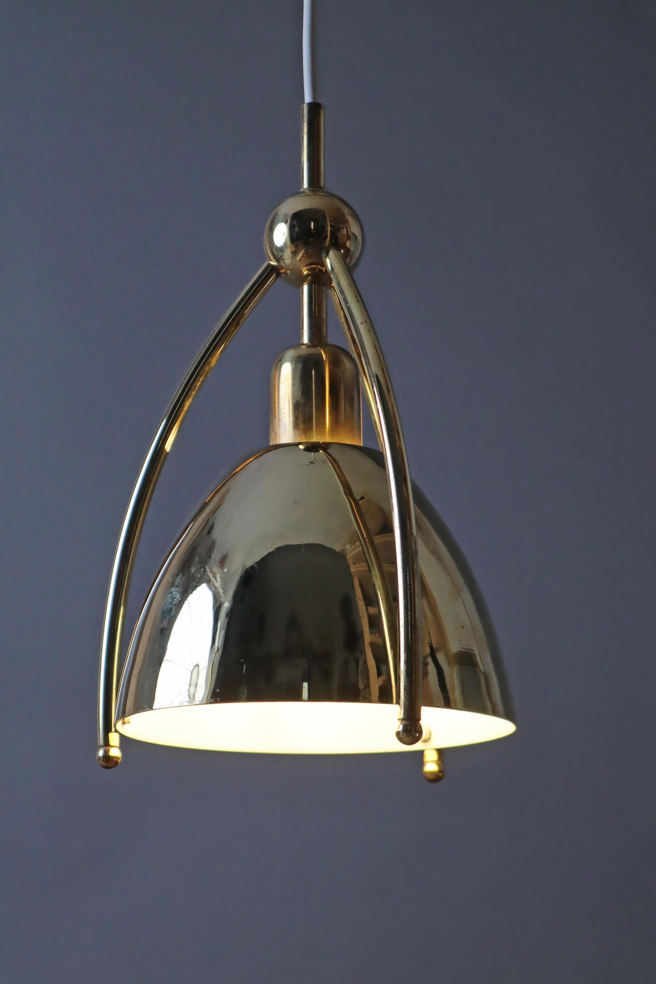 Mid-Century Modern Mid-Century Brass Church Hanging Lamp from WKR Leuchten 1960s For Sale