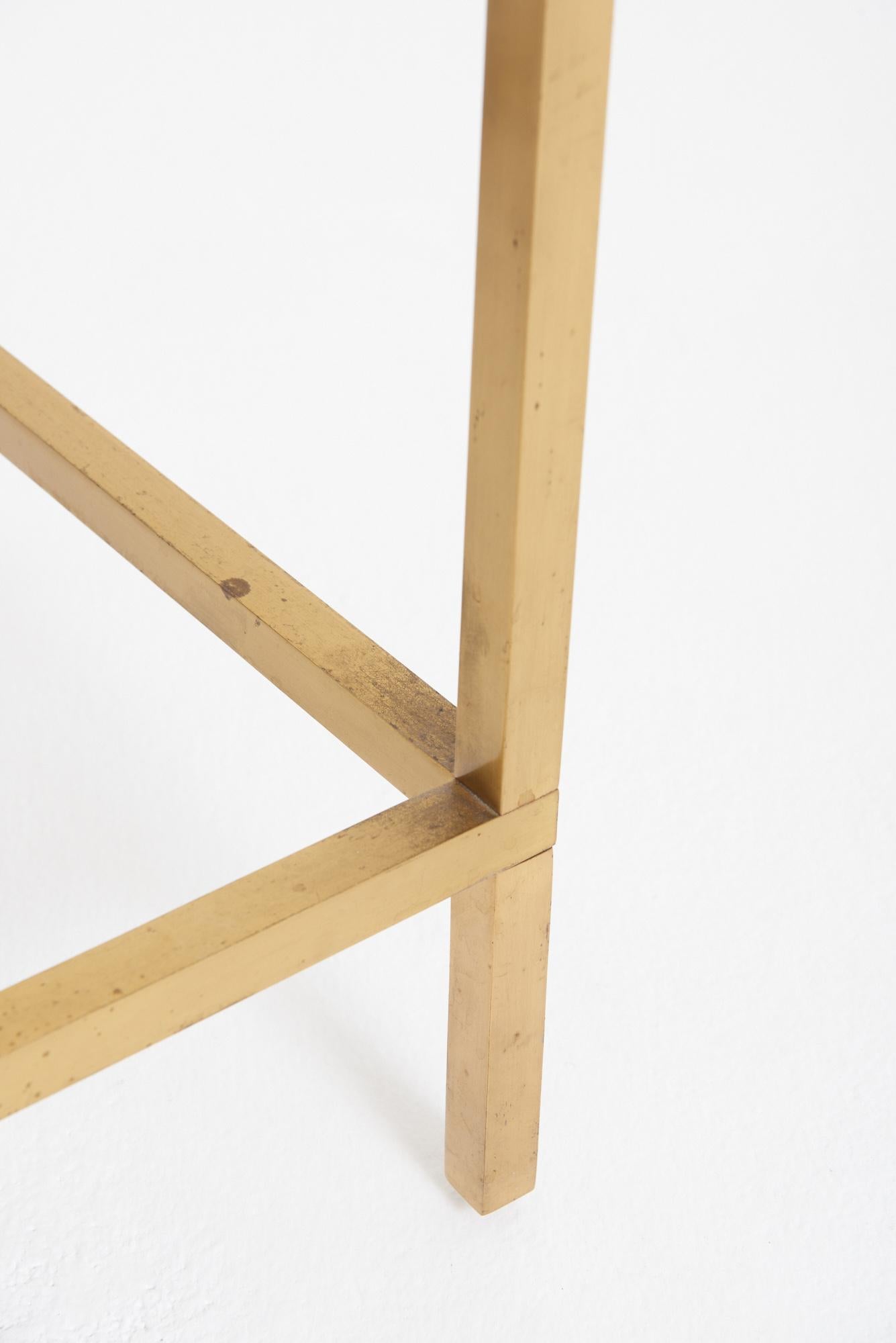 Mid-Century Brass Console Table 4