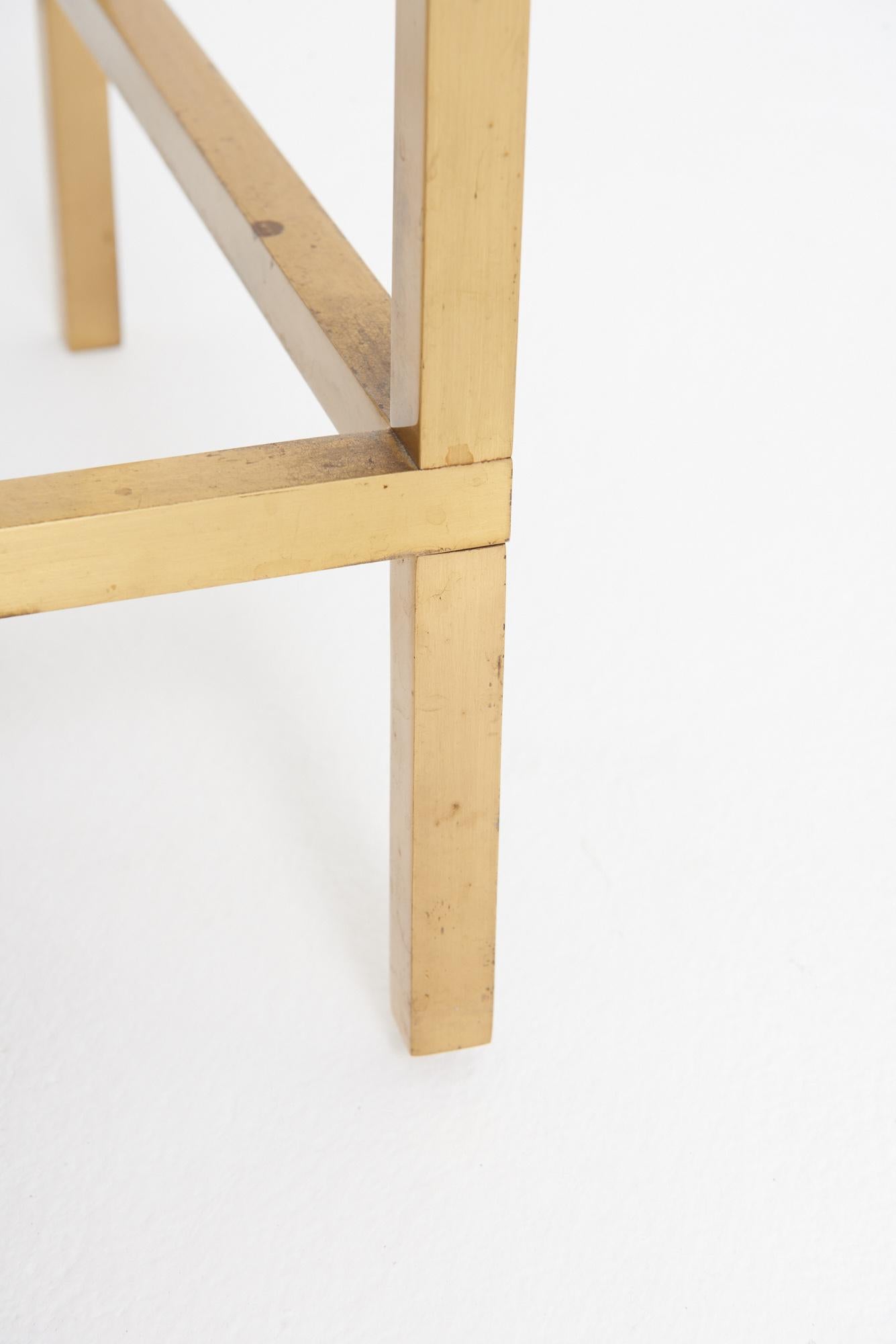 Mid-Century Brass Console Table 5