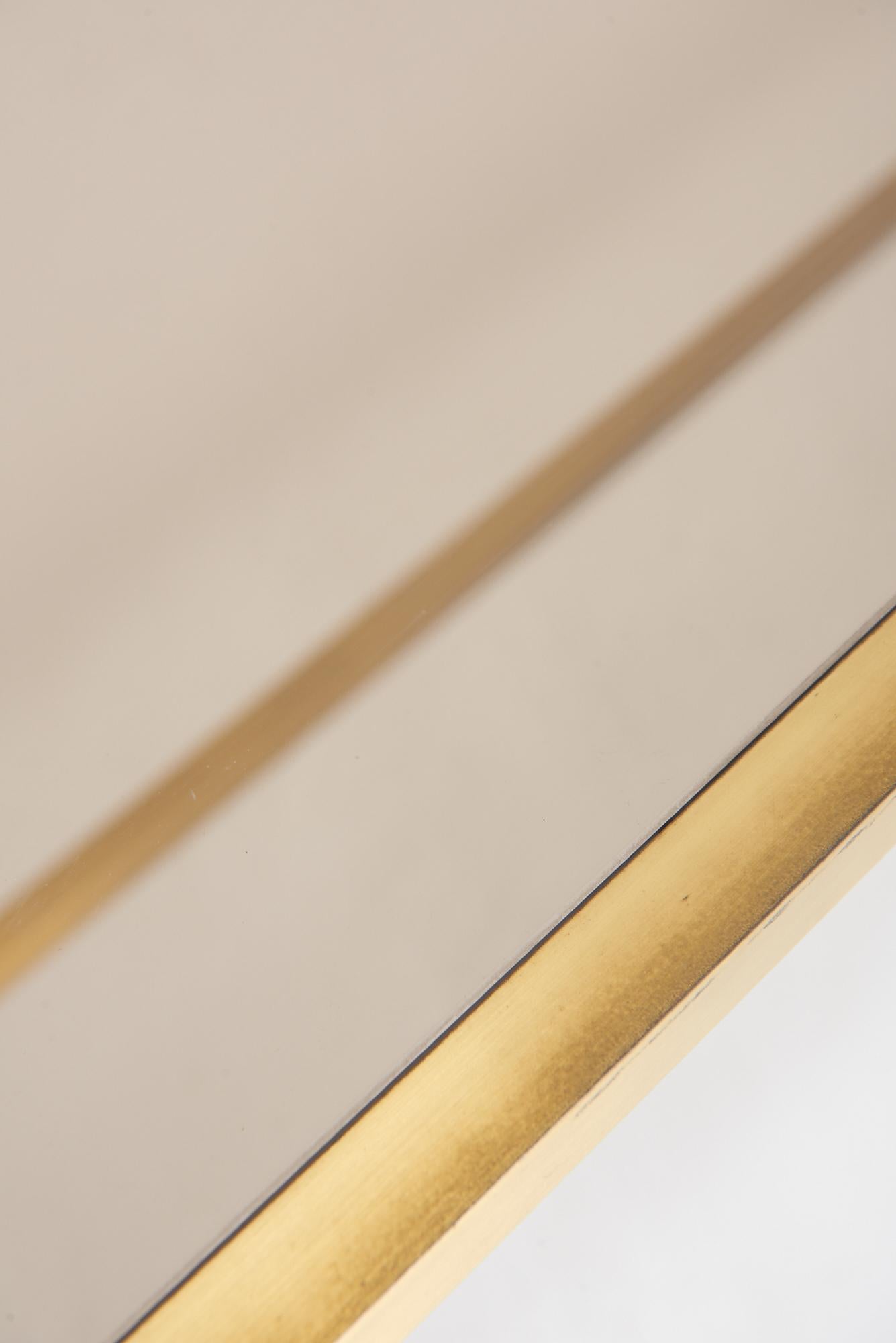 Mid-Century Brass Console Table 3