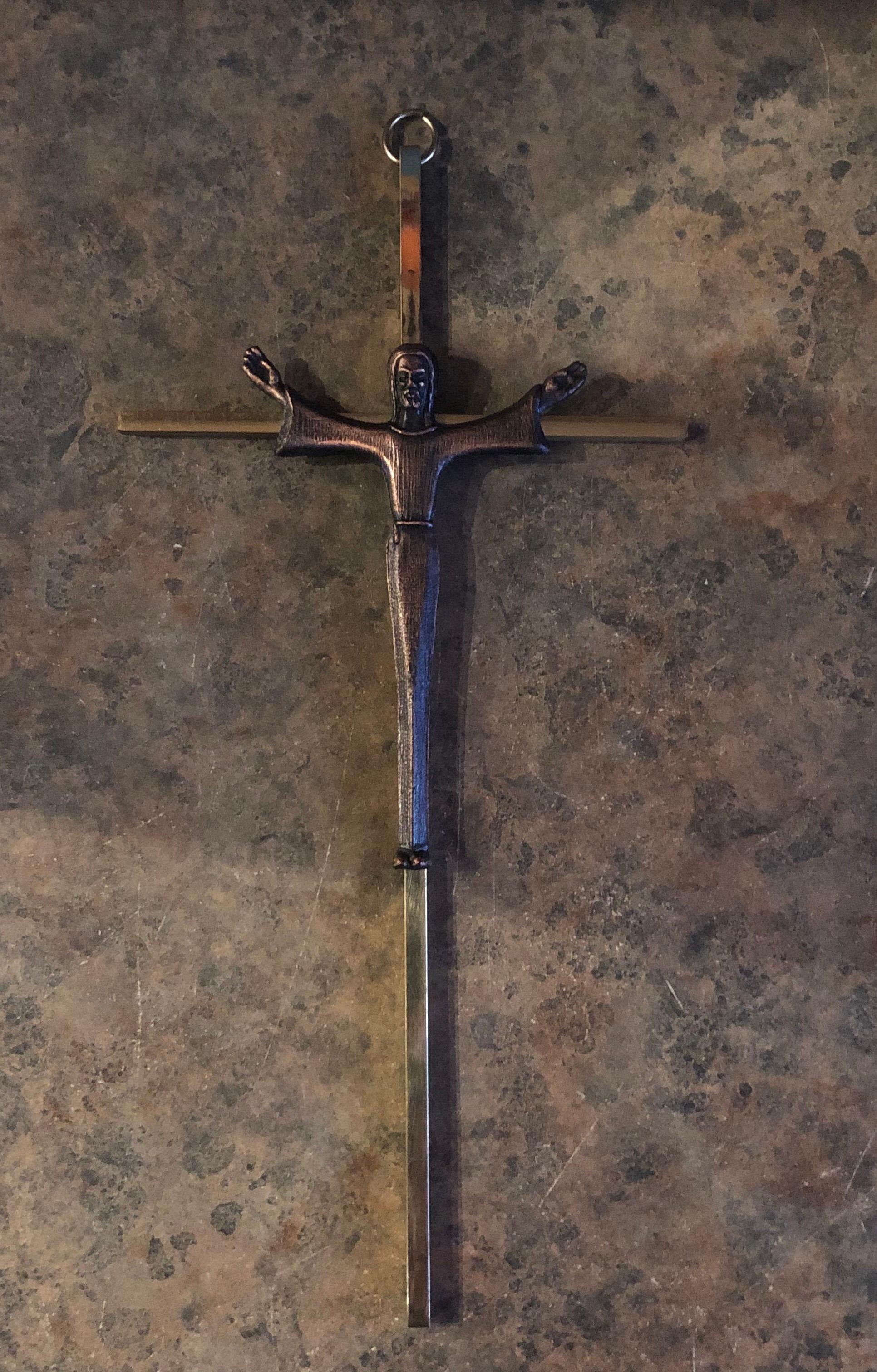 modern wall crucifix