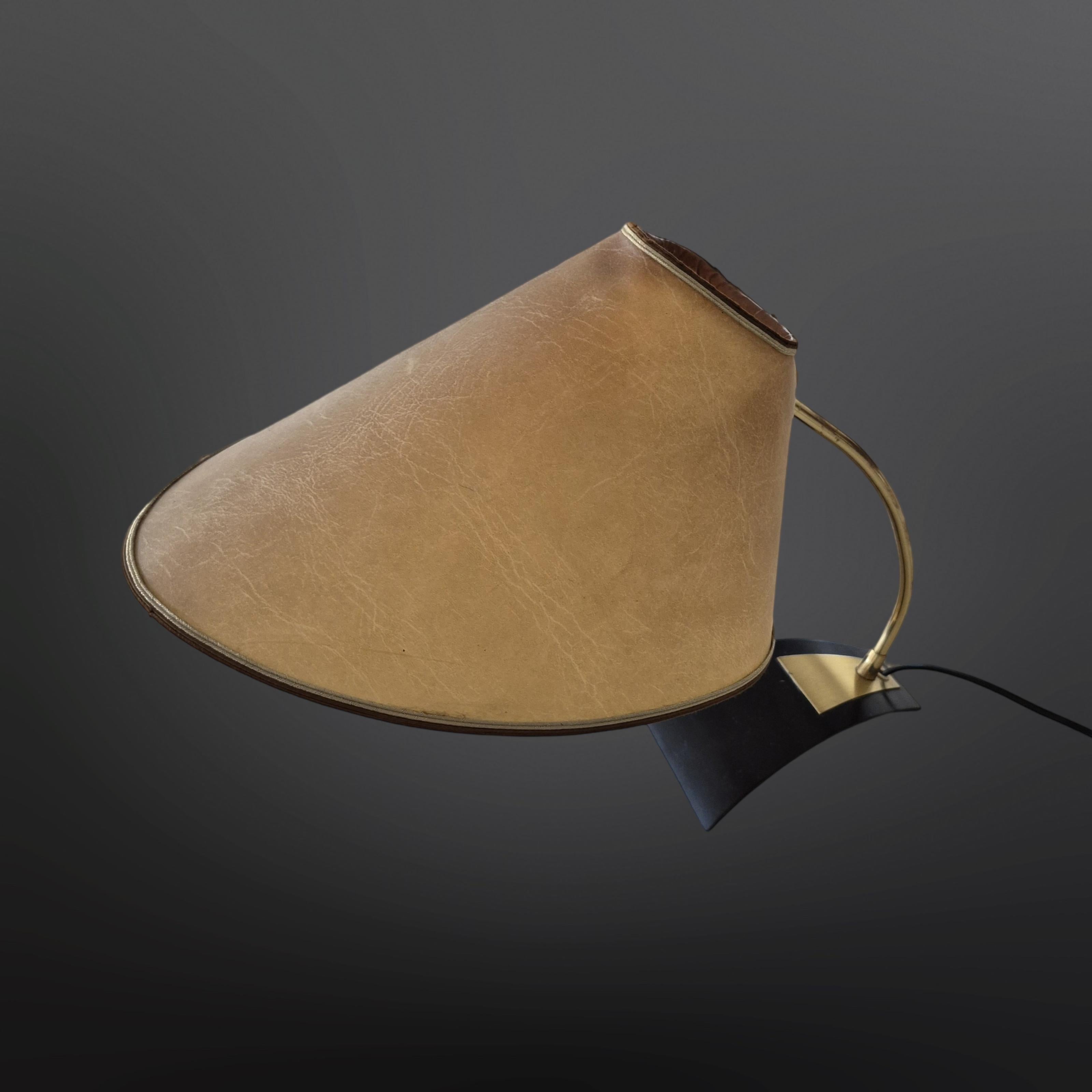 Messing-Schreibtischlampe von Kaiser Leuchten, Deutschland 1950er Jahre (20. Jahrhundert) im Angebot