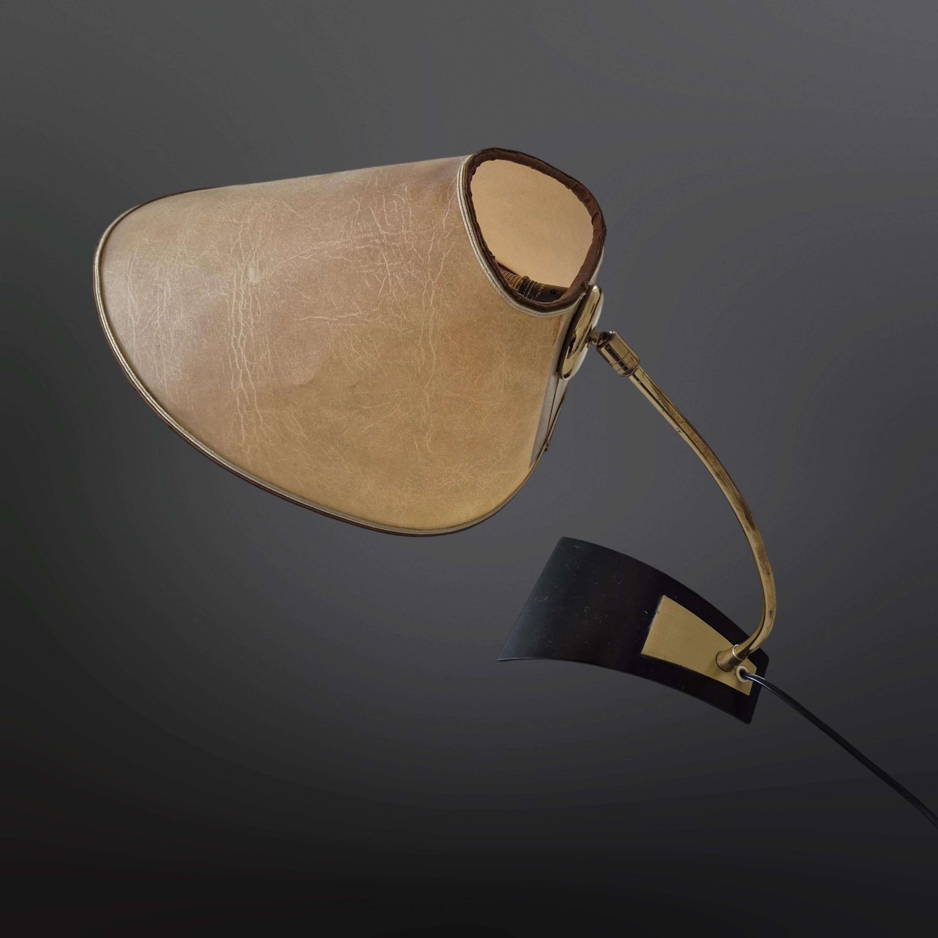 Messing-Schreibtischlampe von Kaiser Leuchten, Deutschland 1950er Jahre im Angebot 2