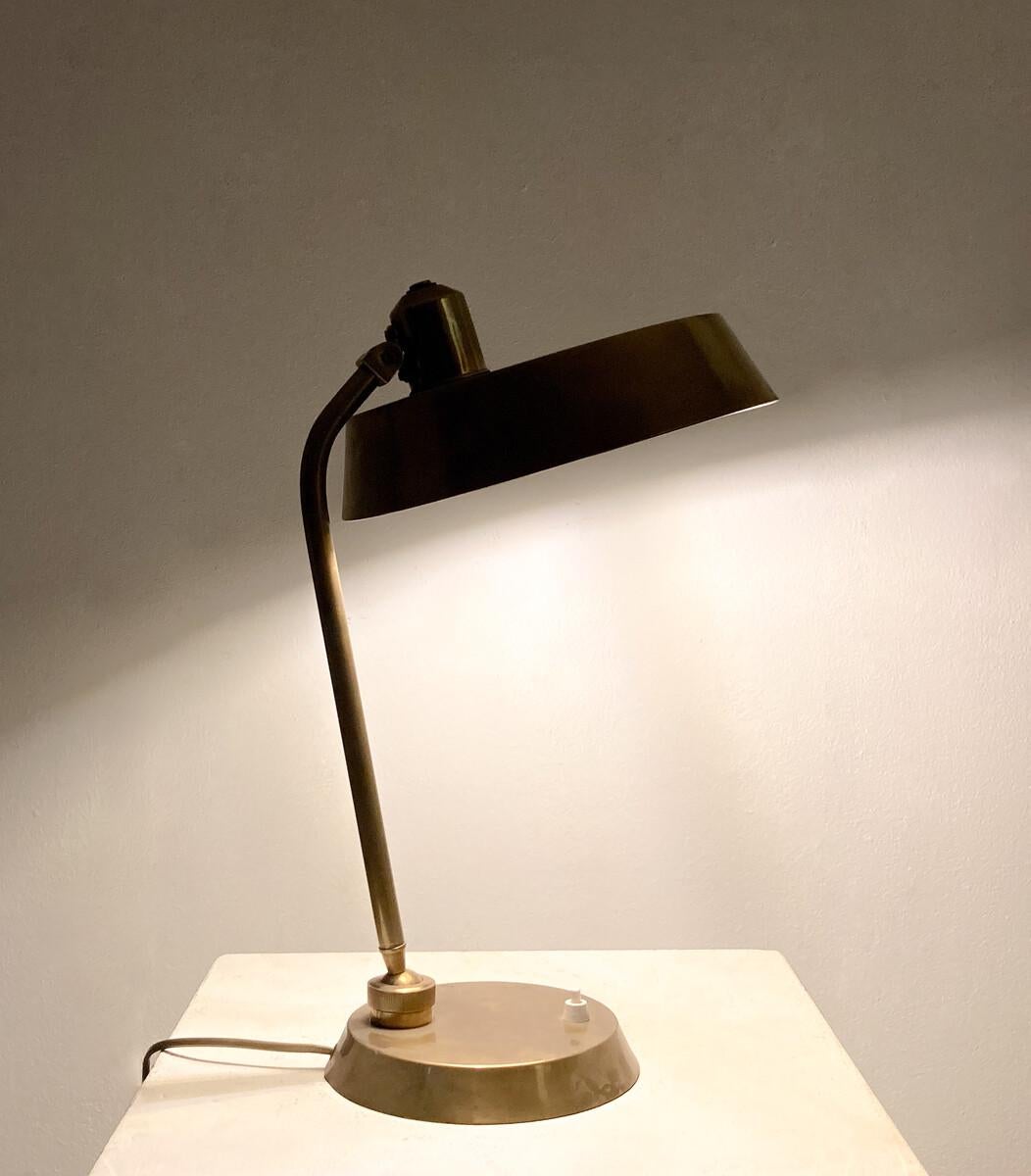 Mid-Century Brass Desk Lamp, Italy, 1960s 3